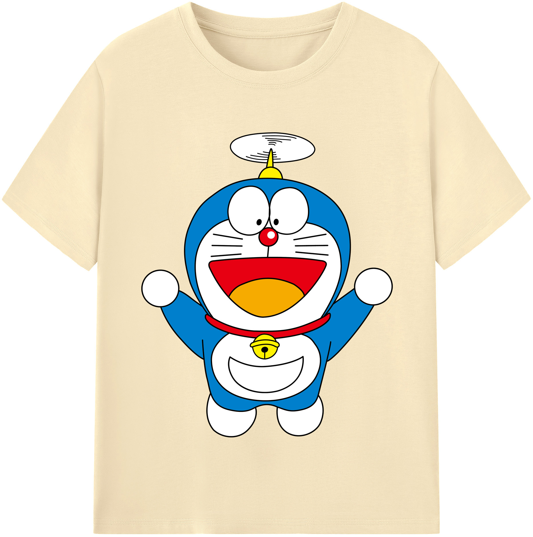 （画像用） ドラえもん Doraemon 綿100％半袖Tシャツ（フロントプリント）