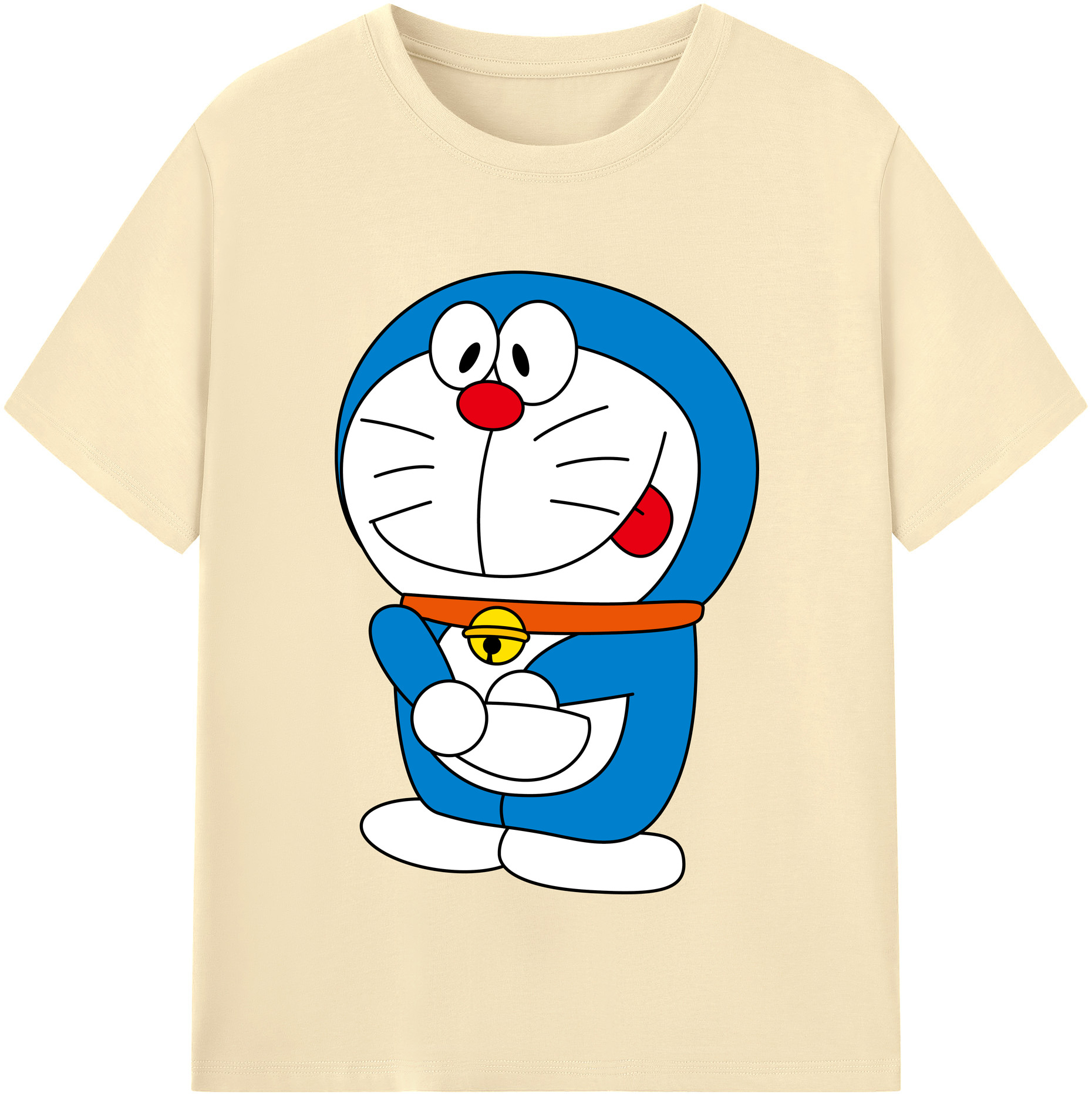 （画像用） ドラえもん Doraemon 綿100％半袖Tシャツ（フロントプリント）