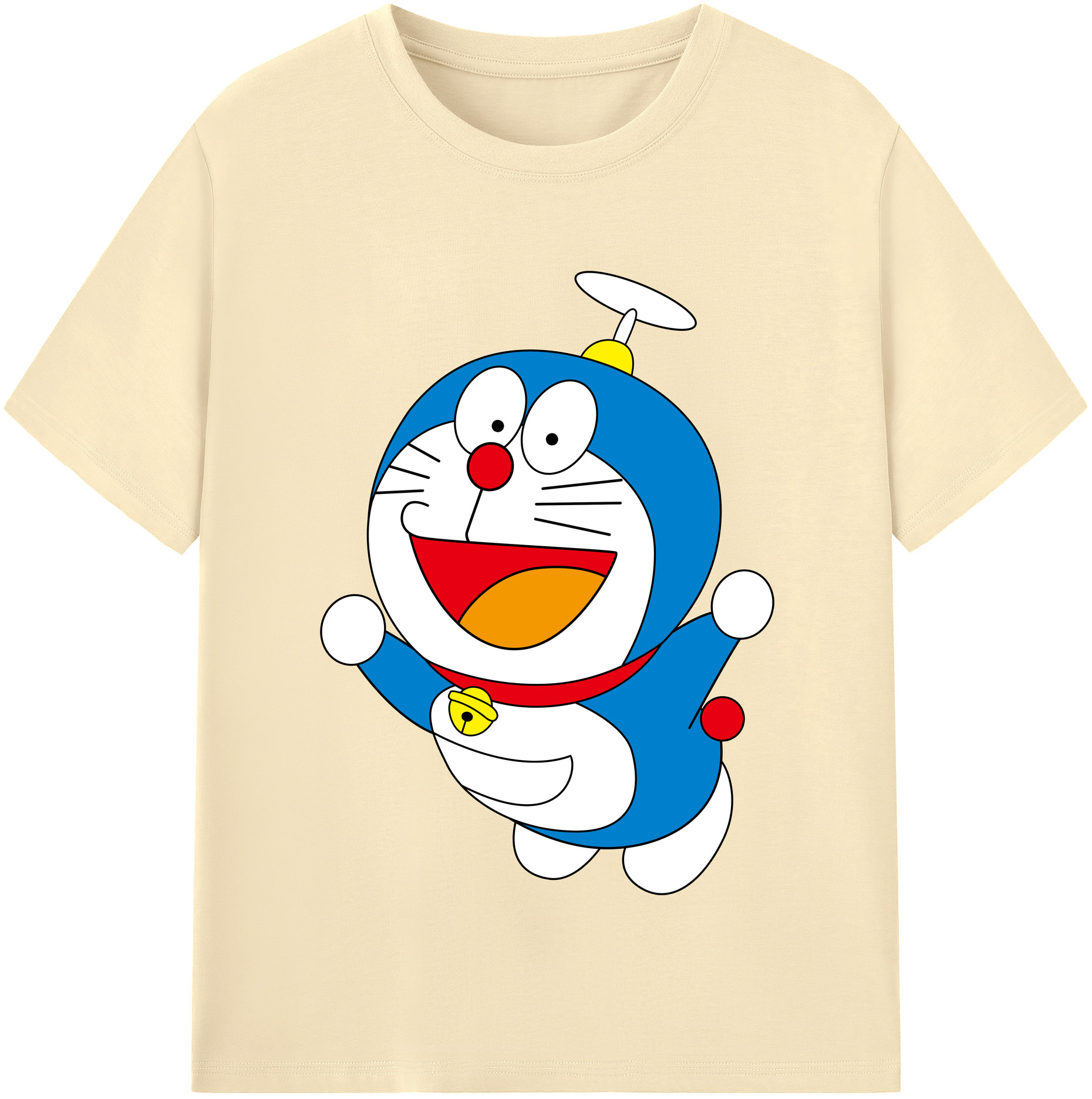（画像用） ドラえもん Doraemon 綿100％半袖Tシャツ（フロントプリント）