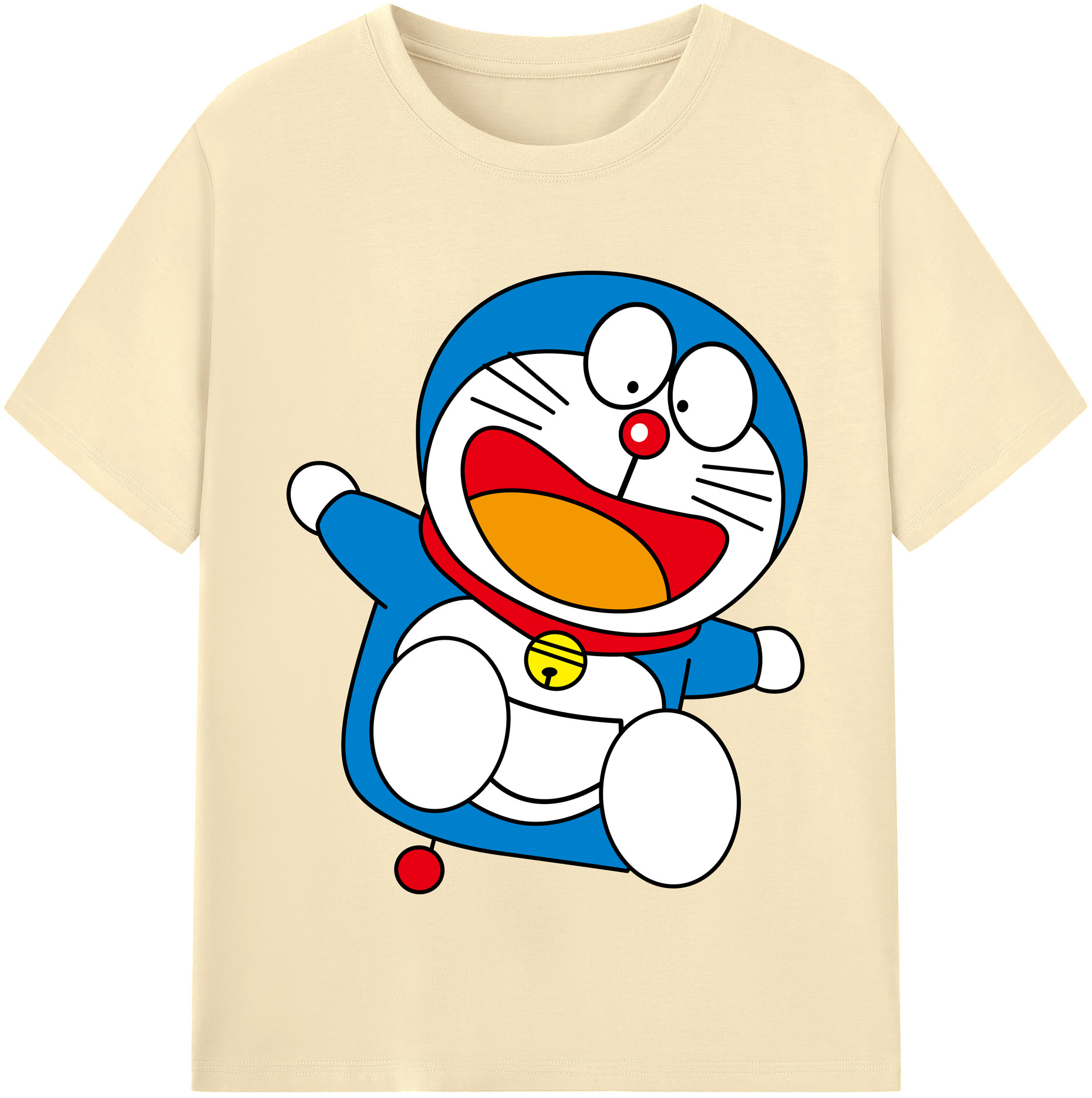 （画像用） ドラえもん Doraemon 綿100％半袖Tシャツ（フロントプリント）