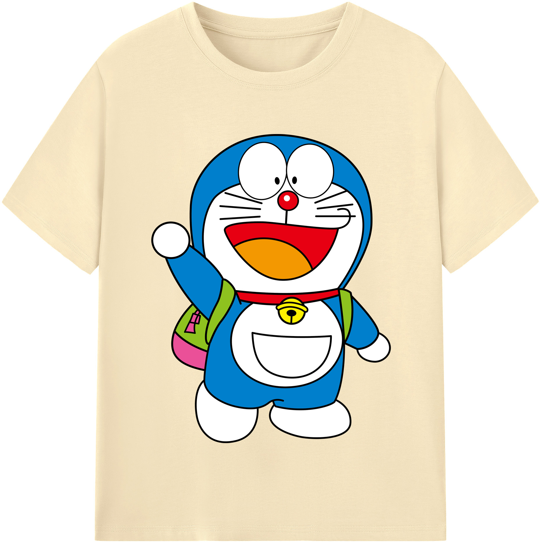 （画像用） ドラえもん Doraemon 綿100％半袖Tシャツ（フロントプリント）