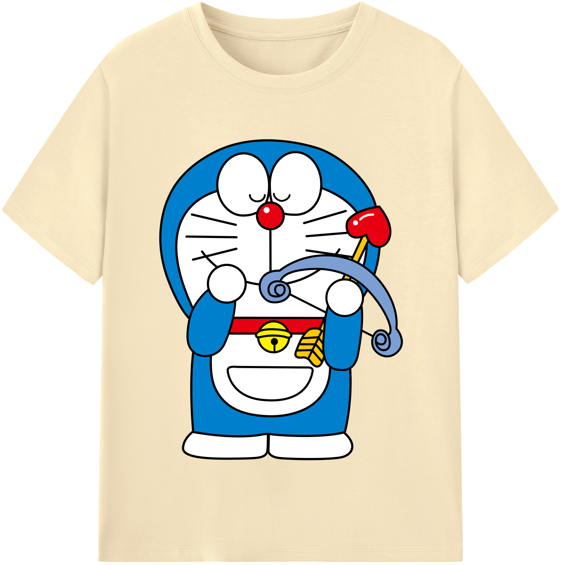 （画像用） ドラえもん Doraemon 綿100％半袖Tシャツ（フロントプリント）