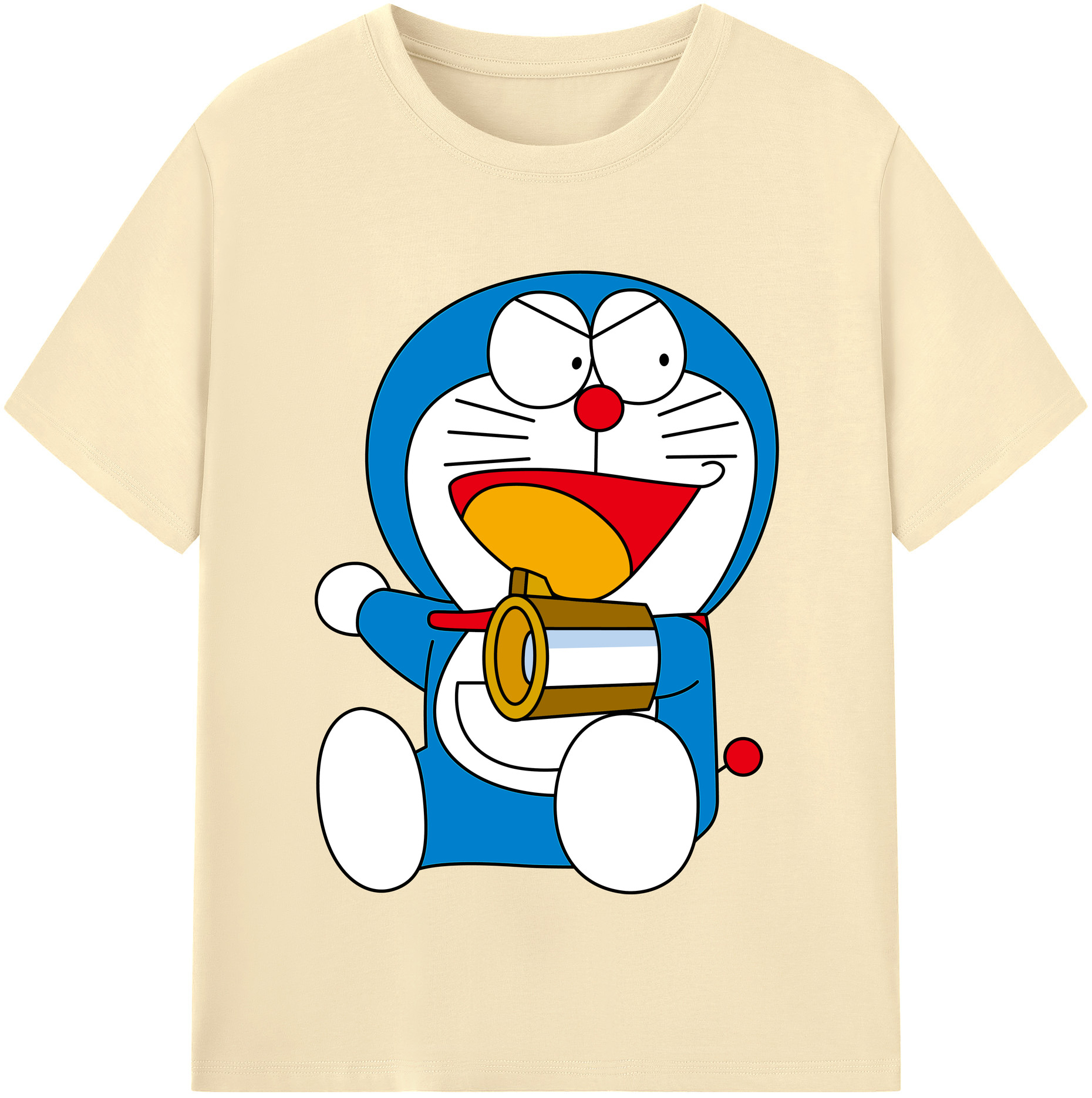 （画像用） ドラえもん Doraemon 綿100％半袖Tシャツ（フロントプリント）