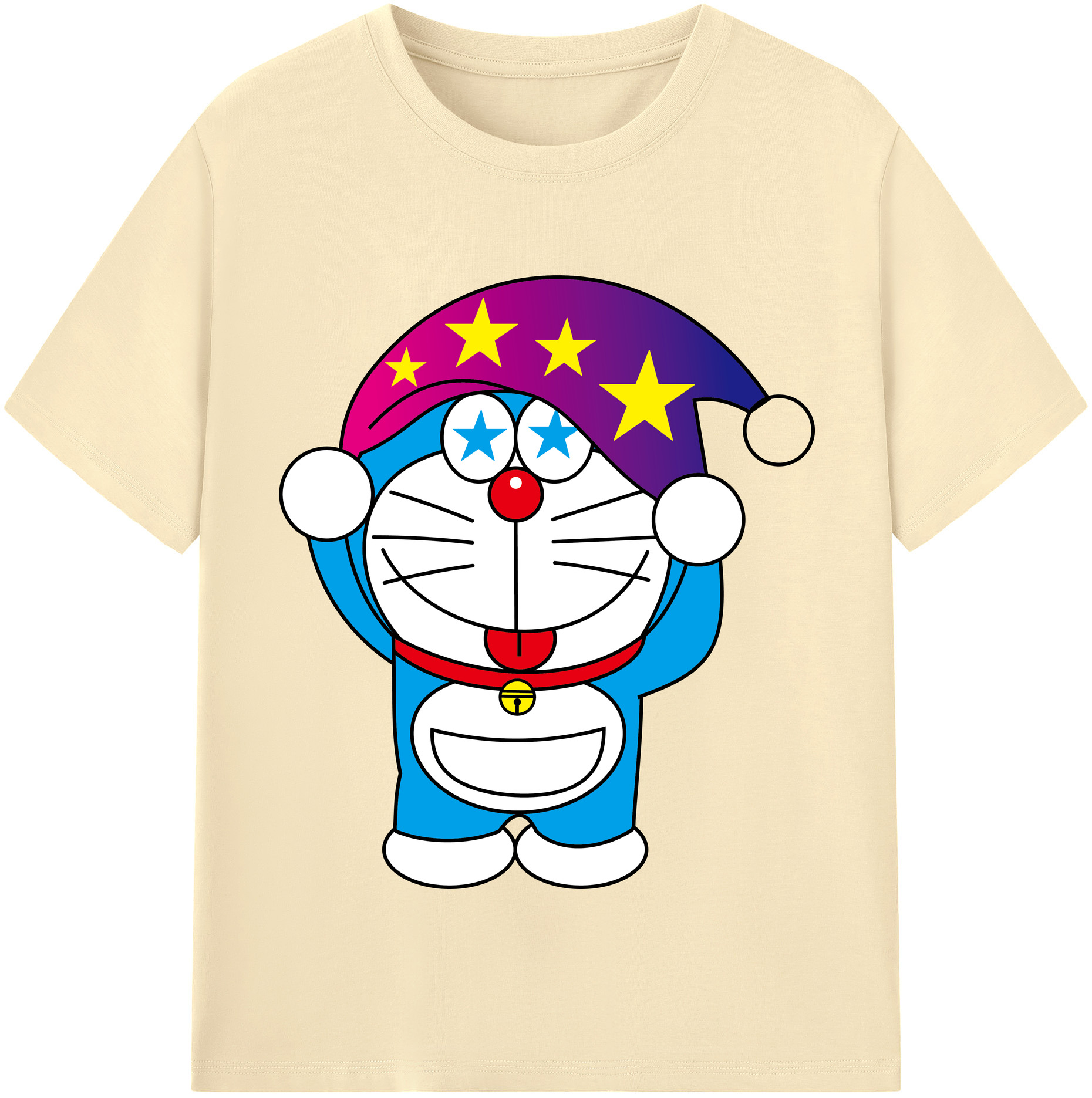 （画像用） ドラえもん Doraemon 綿100％半袖Tシャツ（フロントプリント）