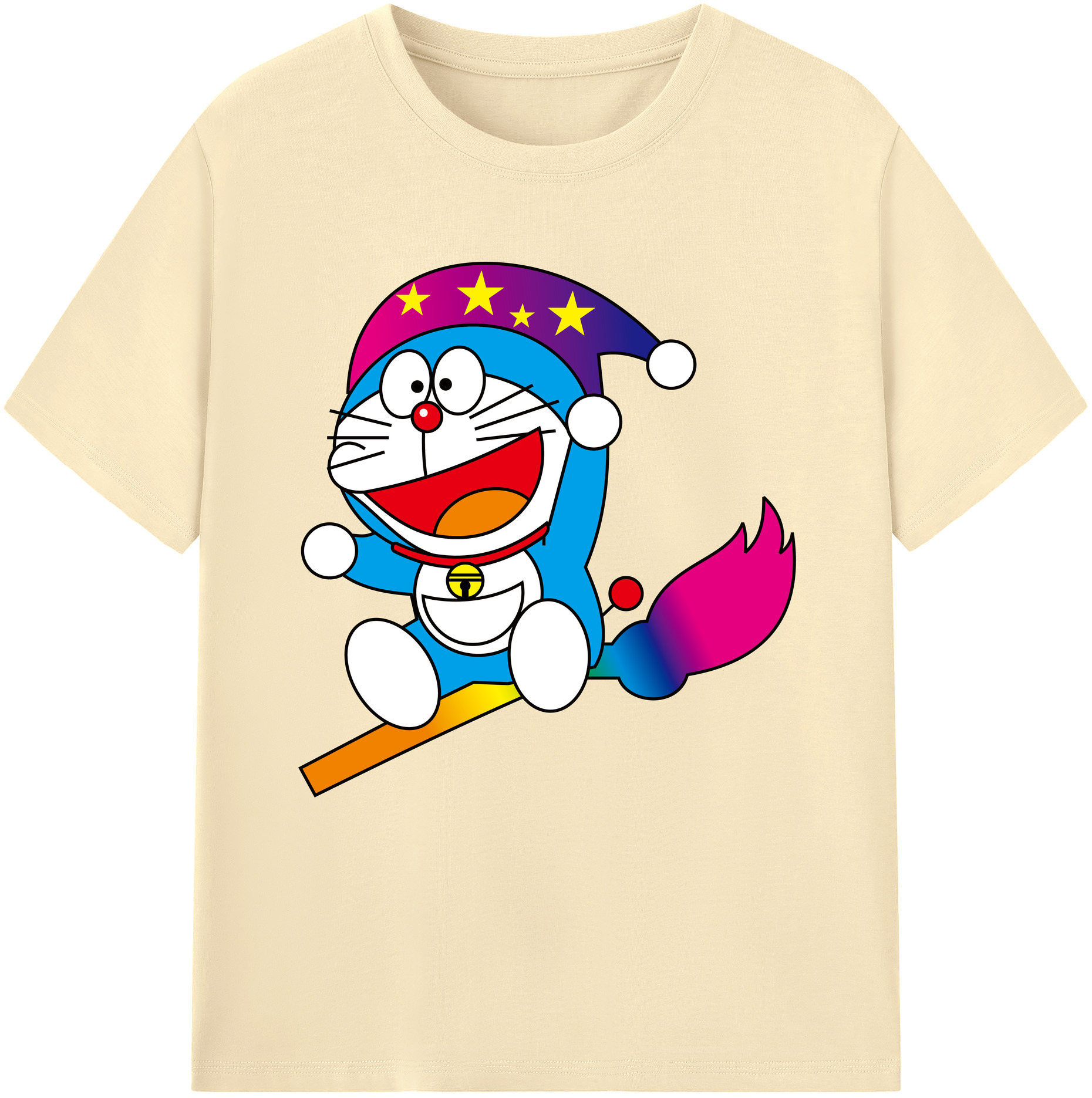 （画像用） ドラえもん Doraemon 綿100％半袖Tシャツ（フロントプリント）