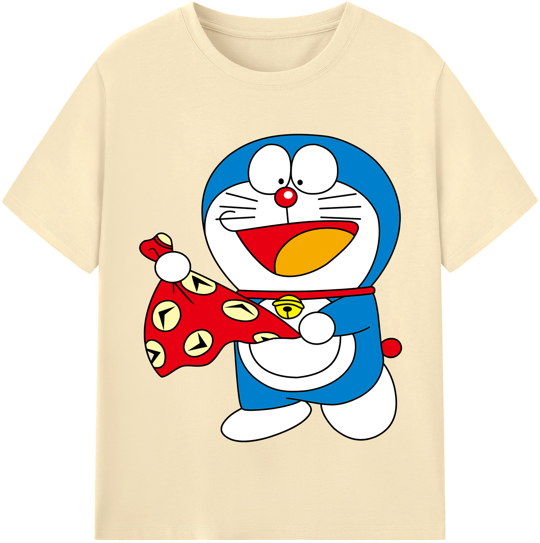 （画像用） ドラえもん Doraemon 綿100％半袖Tシャツ（フロントプリント）