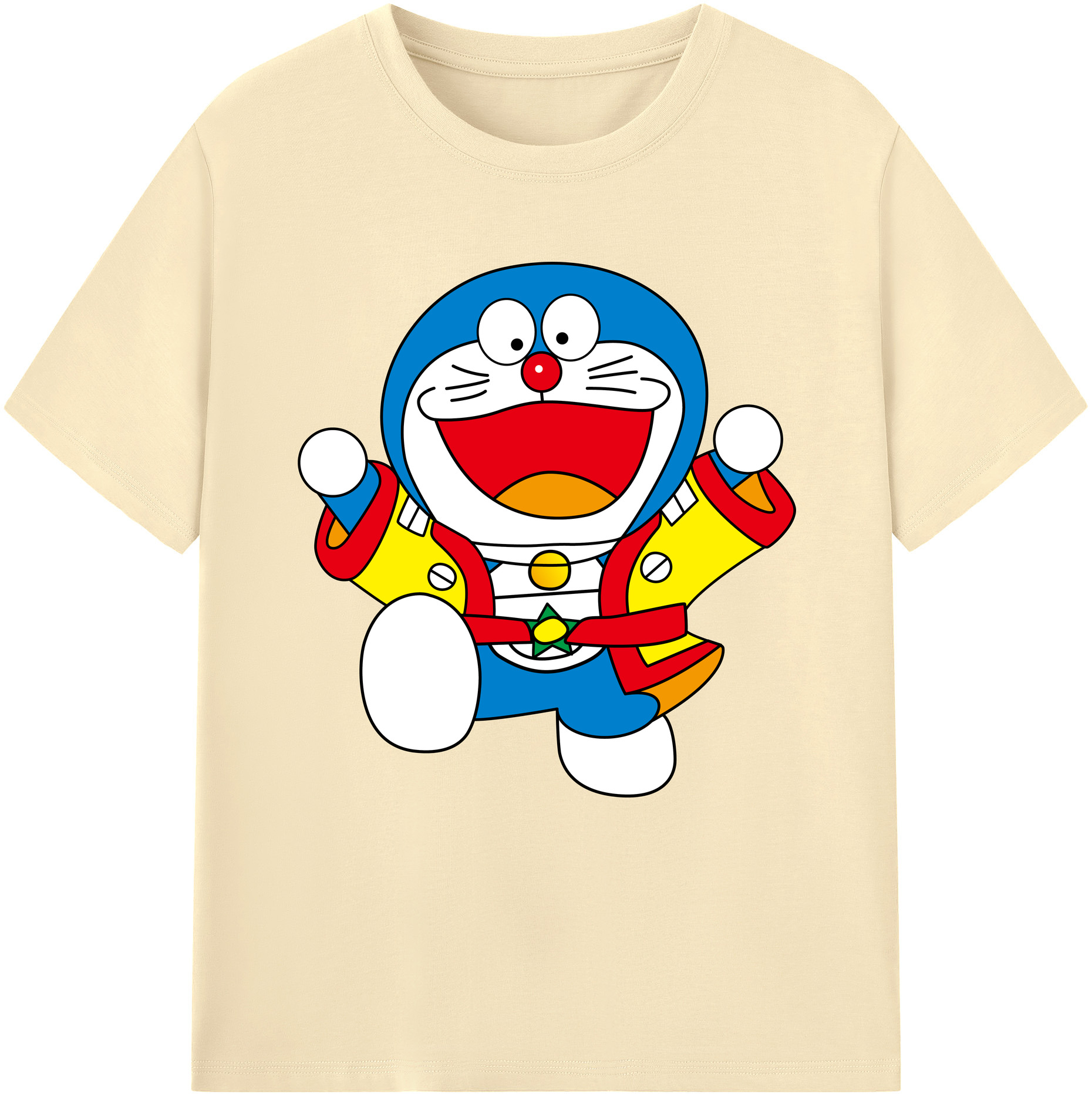 （画像用） ドラえもん Doraemon 綿100％半袖Tシャツ（フロントプリント）