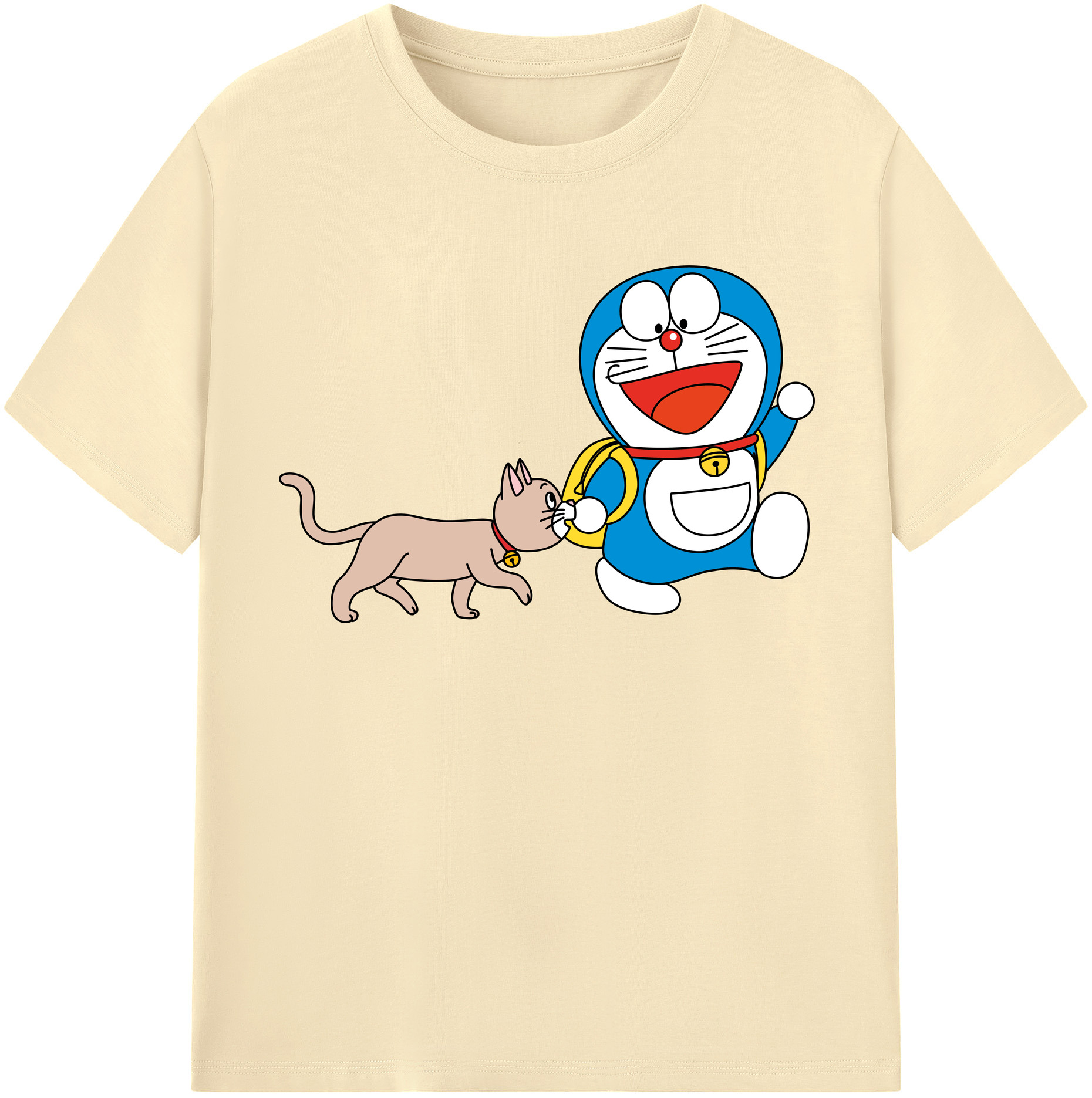 （画像用） ドラえもん Doraemon 綿100％半袖Tシャツ（フロントプリント）
