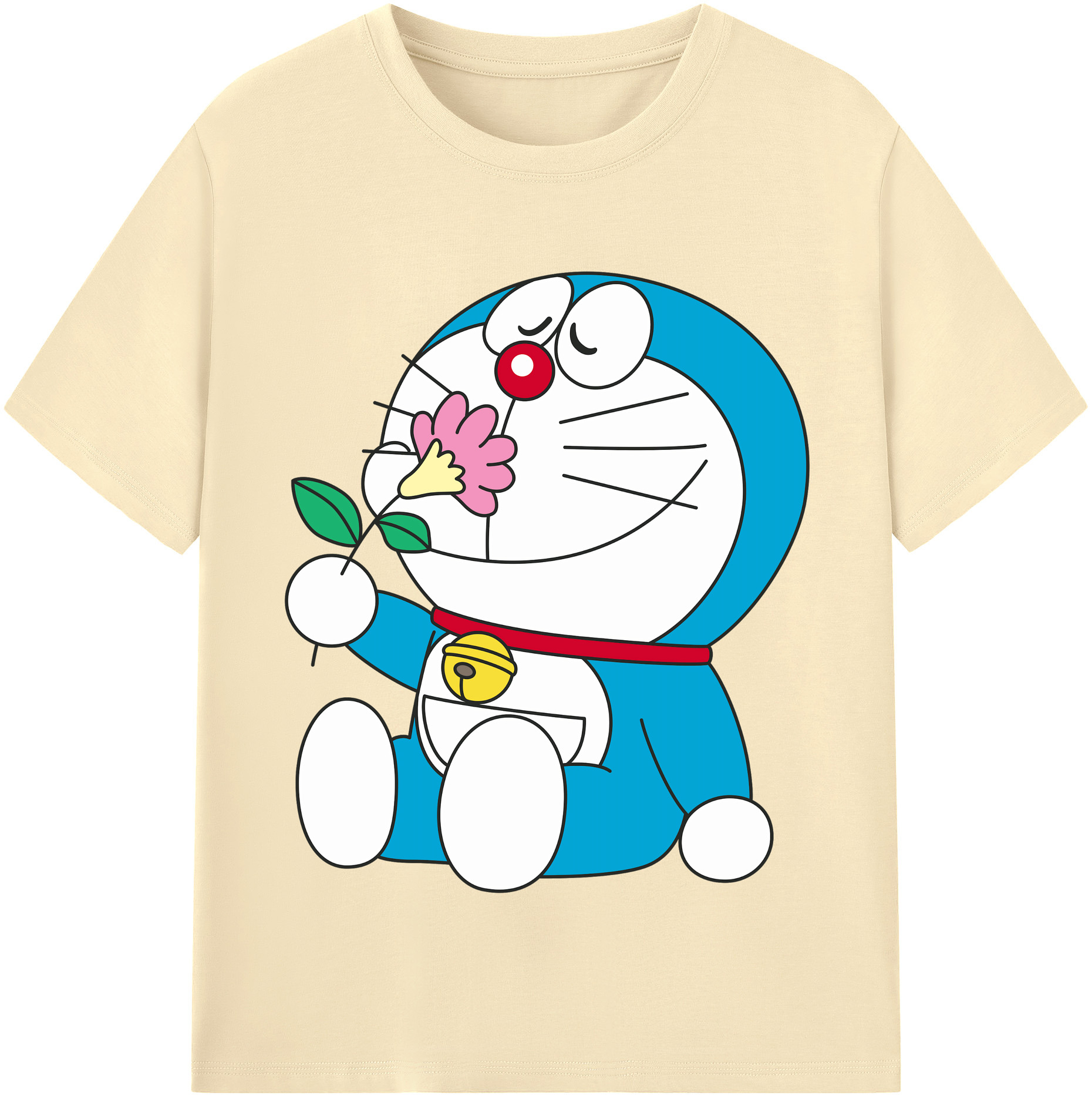 （画像用） ドラえもん Doraemon 綿100％半袖Tシャツ（フロントプリント）
