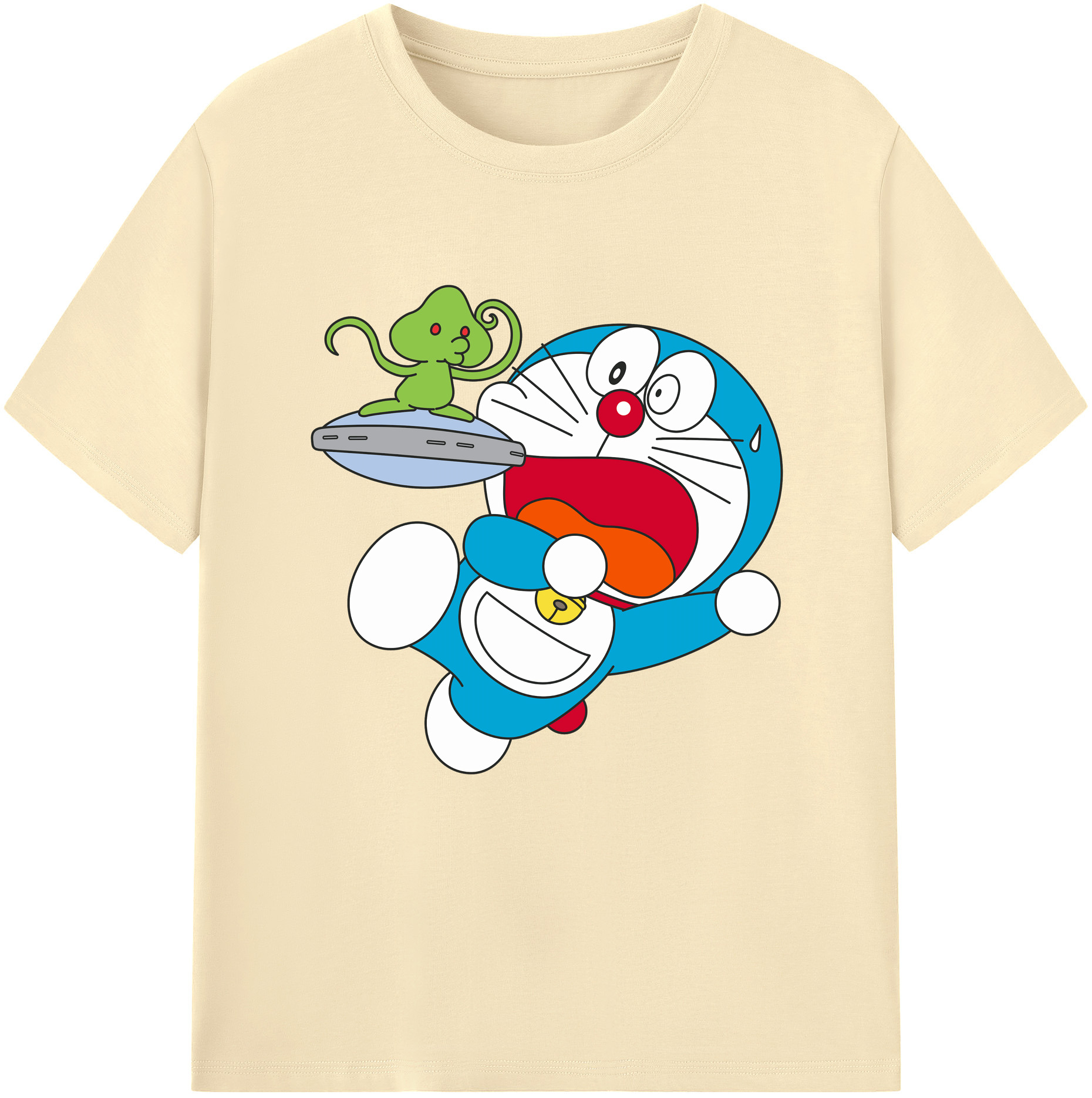 （画像用） ドラえもん Doraemon 綿100％半袖Tシャツ（フロントプリント）