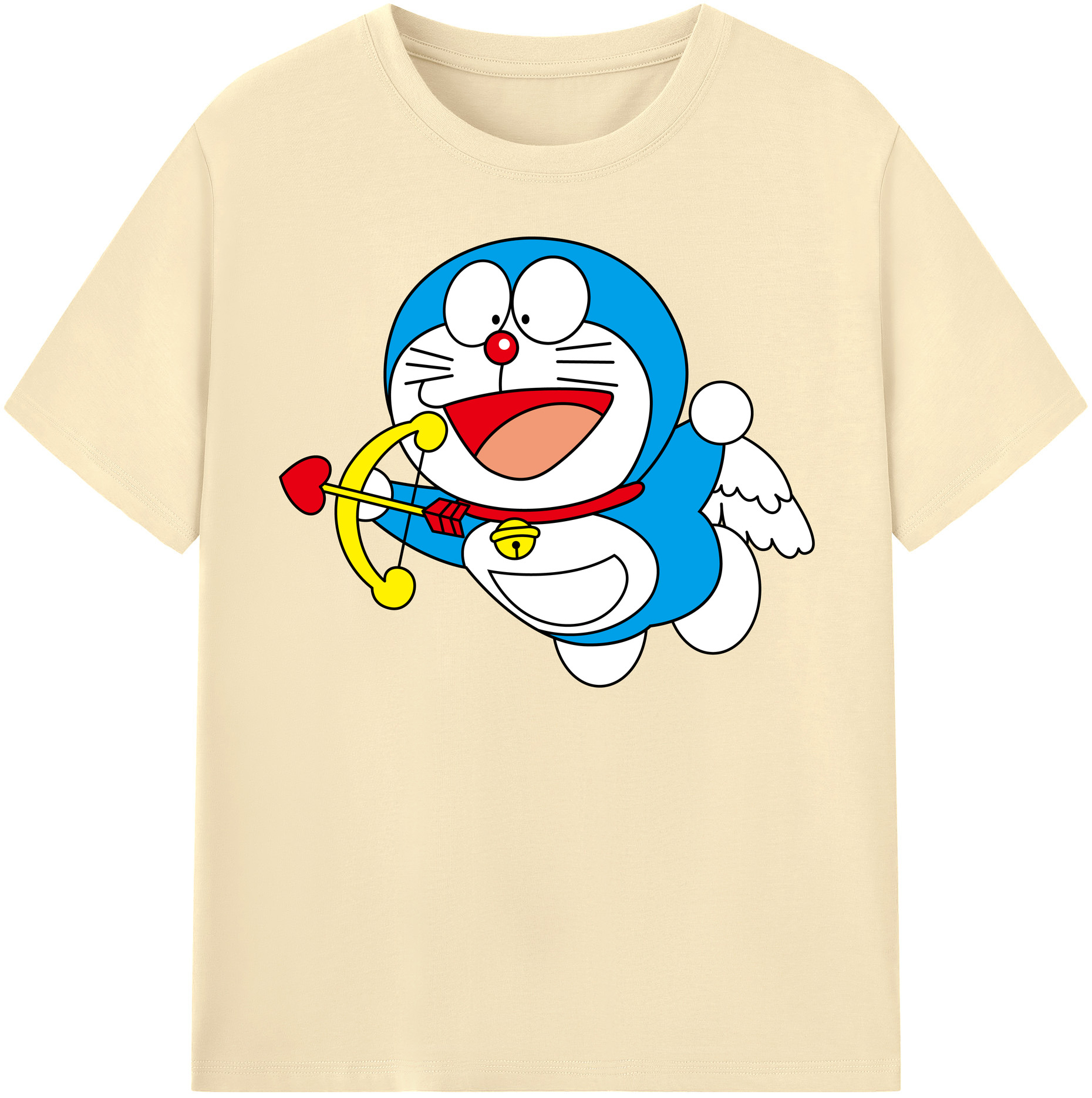 （画像用） ドラえもん Doraemon 綿100％半袖Tシャツ（フロントプリント）