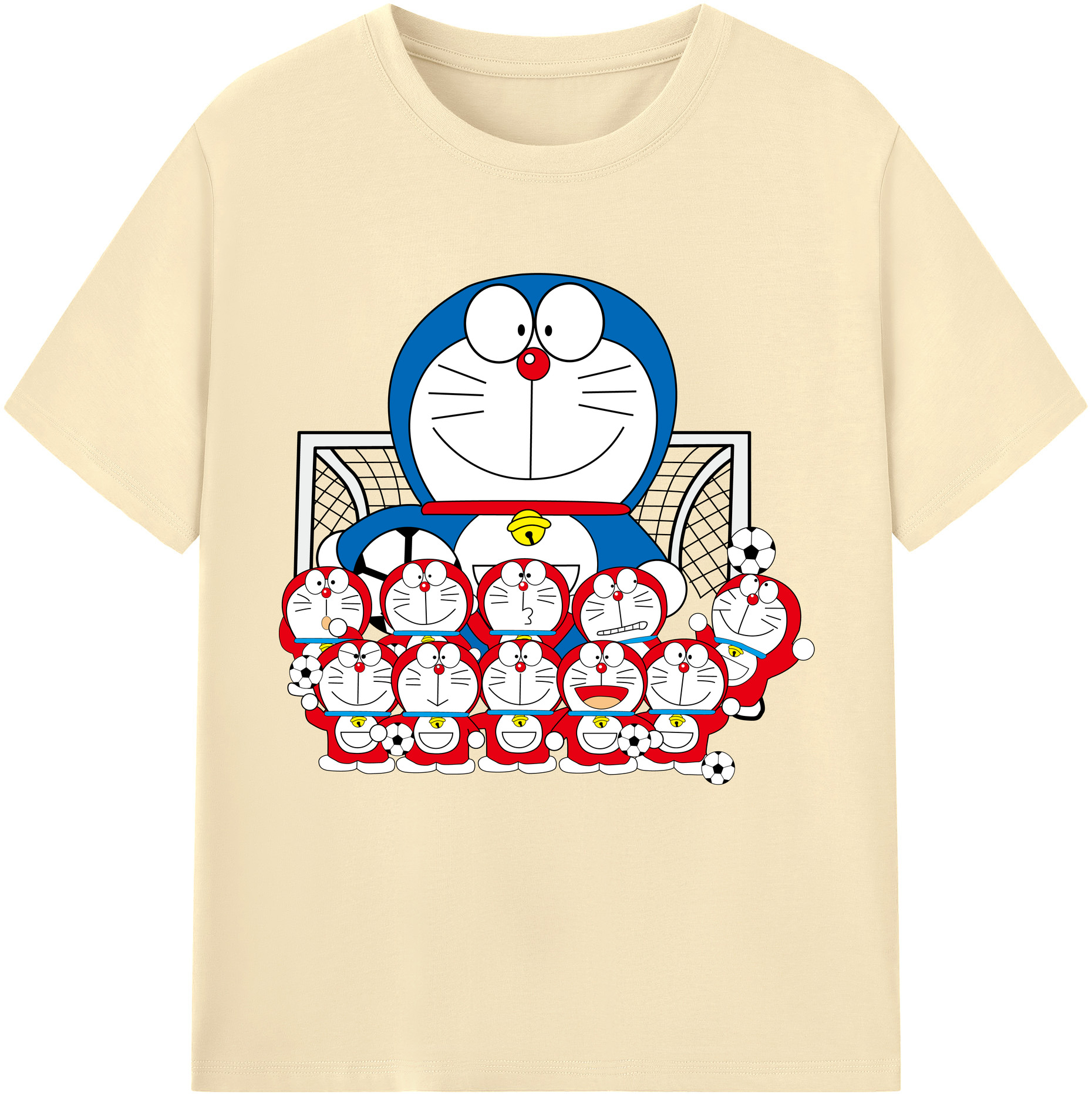 （画像用） ドラえもん Doraemon 綿100％半袖Tシャツ（フロントプリント）