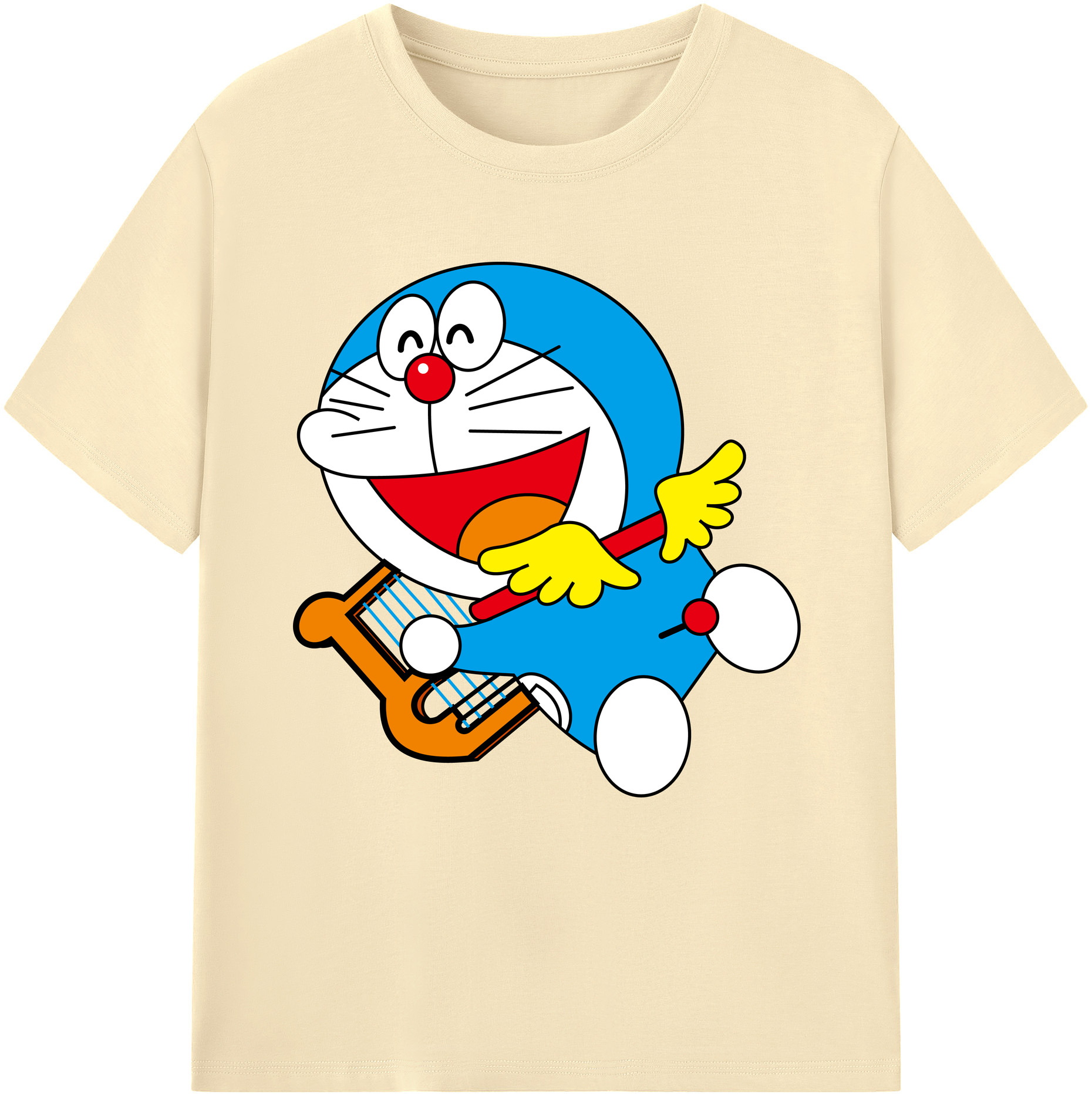 （画像用） ドラえもん Doraemon 綿100％半袖Tシャツ（フロントプリント）