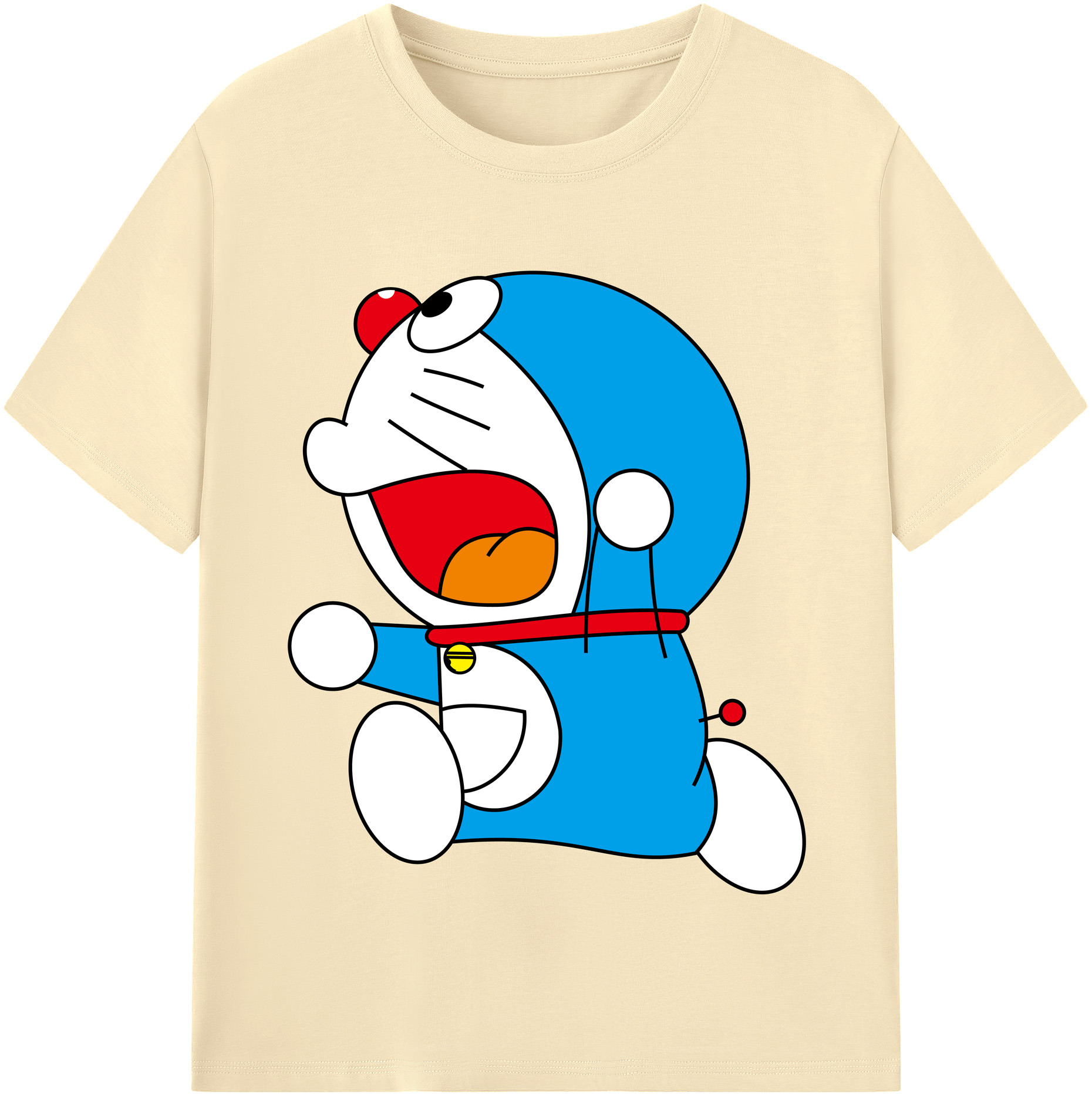 （画像用） ドラえもん Doraemon 綿100％半袖Tシャツ（フロントプリント）