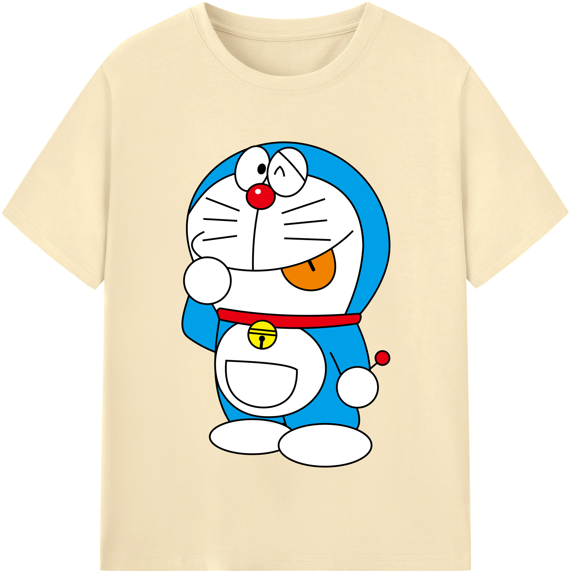 （画像用） ドラえもん Doraemon 綿100％半袖Tシャツ（フロントプリント）