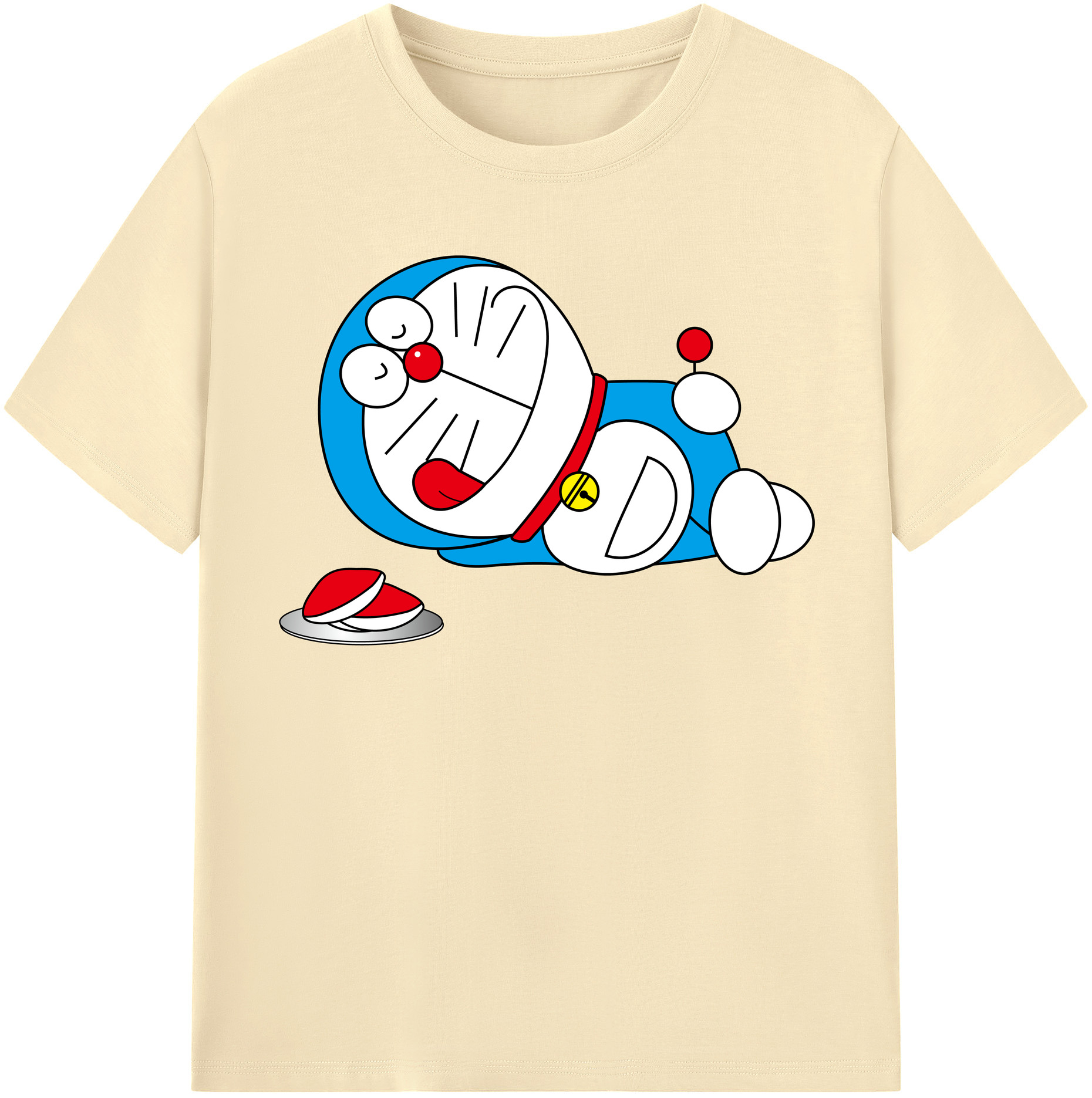 （画像用） ドラえもん Doraemon 綿100％半袖Tシャツ（フロントプリント）