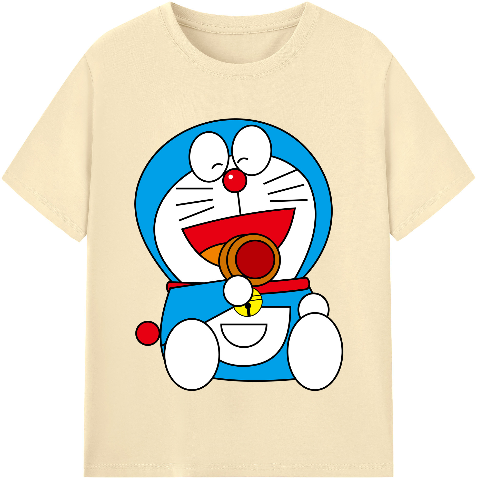 （画像用） ドラえもん Doraemon 綿100％半袖Tシャツ（フロントプリント）