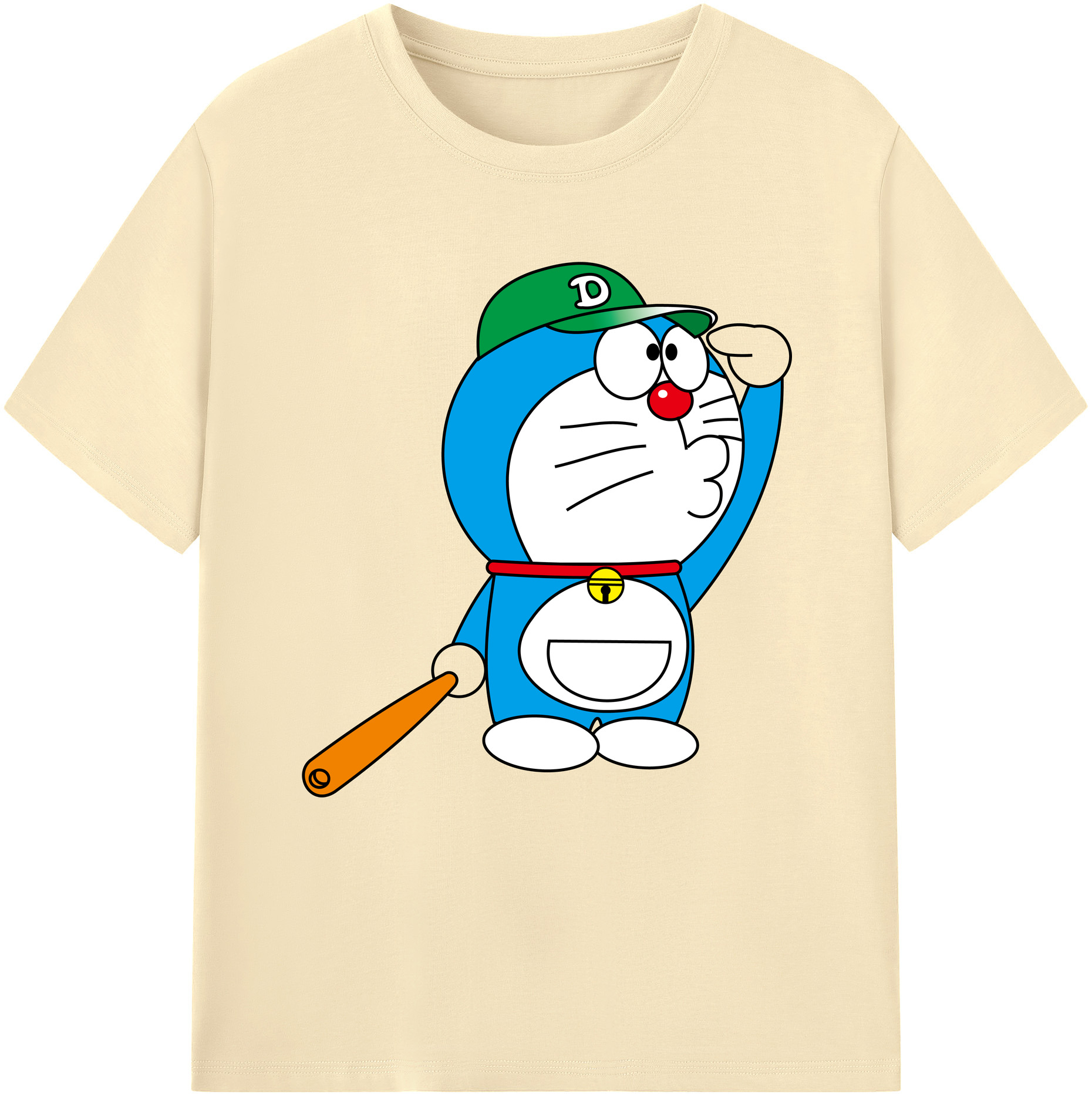 （画像用） ドラえもん Doraemon 綿100％半袖Tシャツ（フロントプリント）