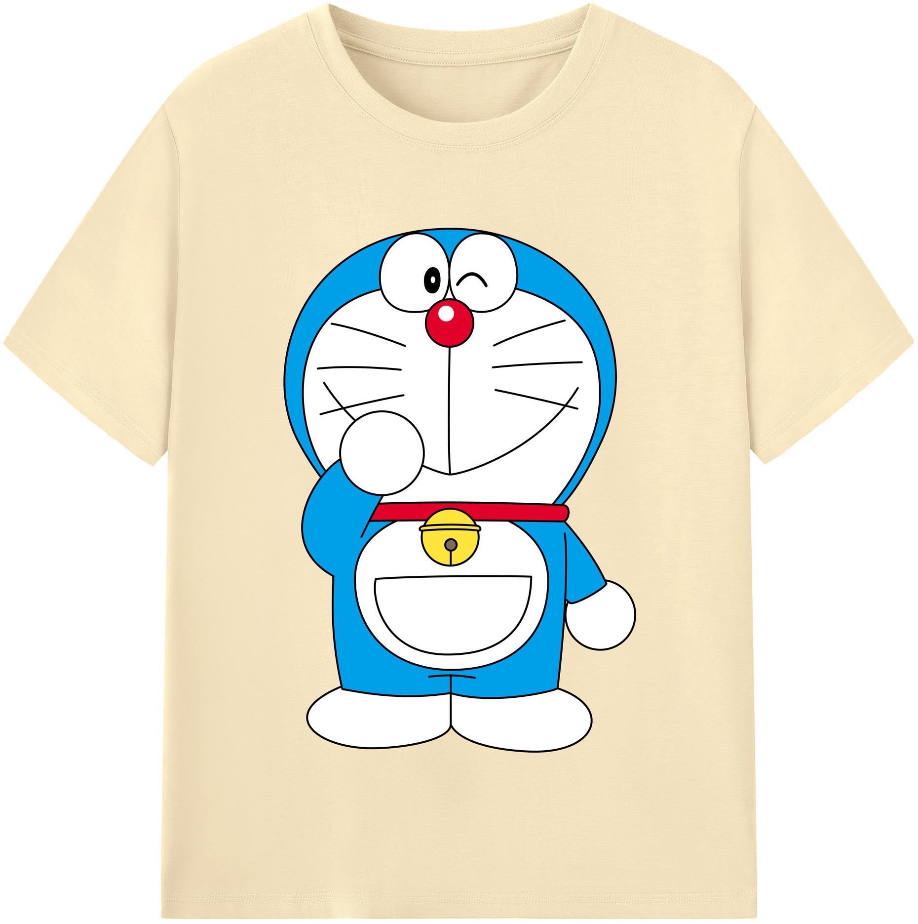 （画像用） ドラえもん Doraemon 綿100％半袖Tシャツ（フロントプリント）