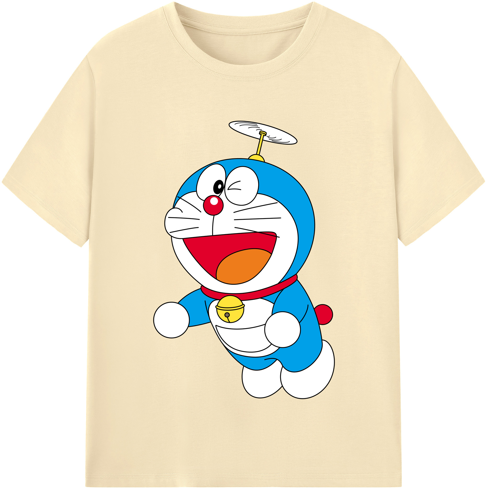 （画像用） ドラえもん Doraemon 綿100％半袖Tシャツ（フロントプリント）