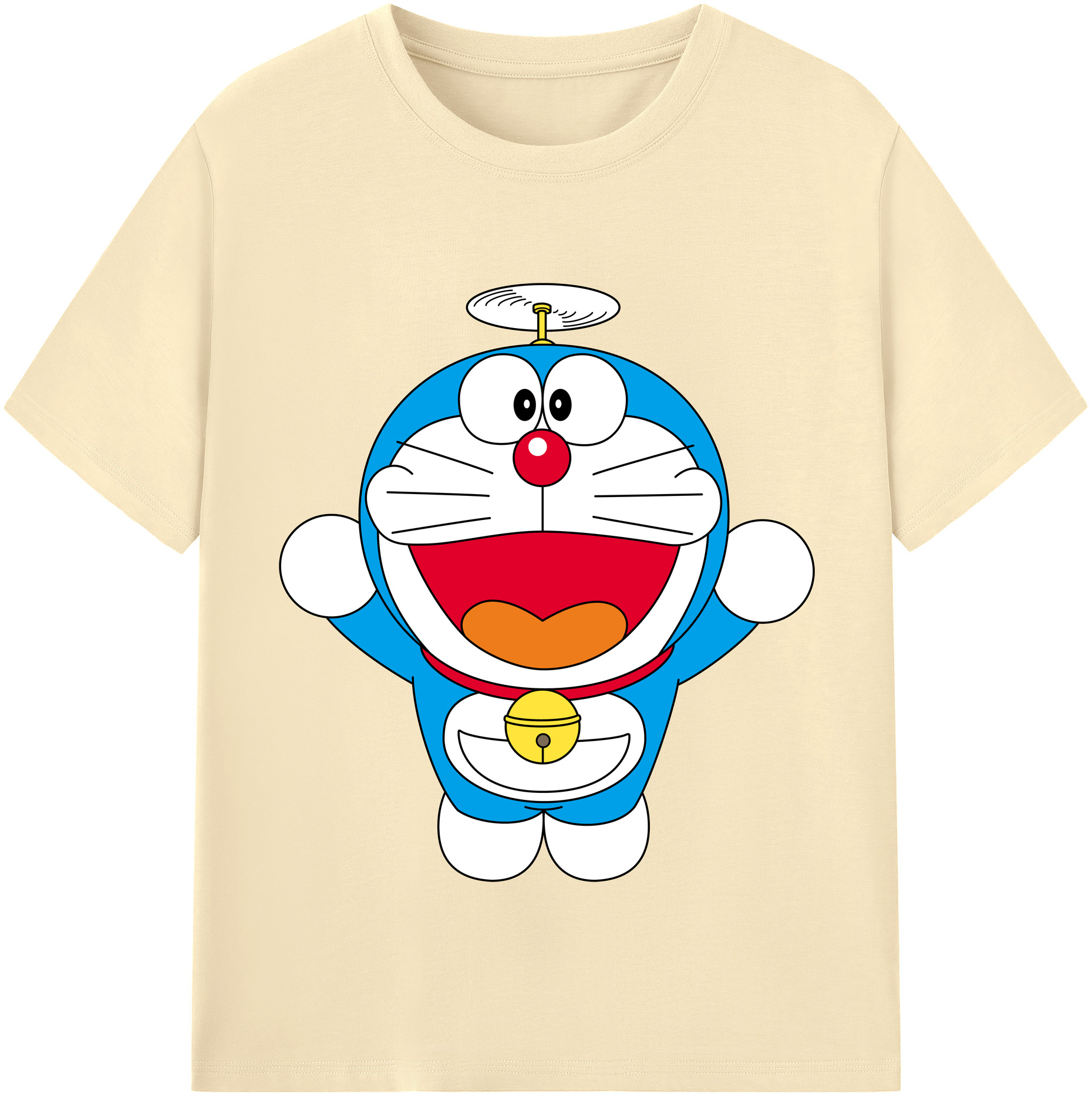 （画像用） ドラえもん Doraemon 綿100％半袖Tシャツ（フロントプリント）