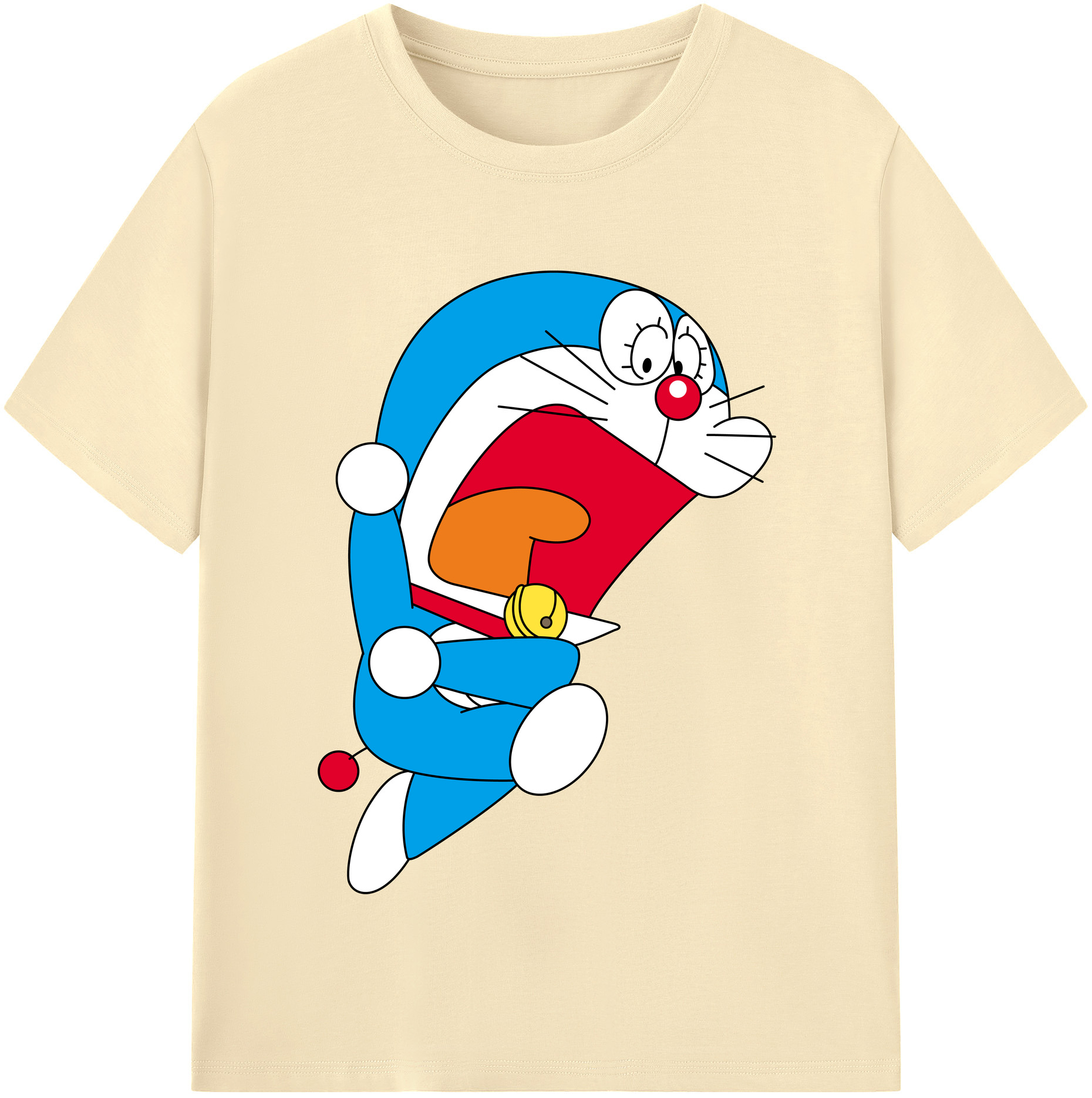 （画像用） ドラえもん Doraemon 綿100％半袖Tシャツ（フロントプリント）