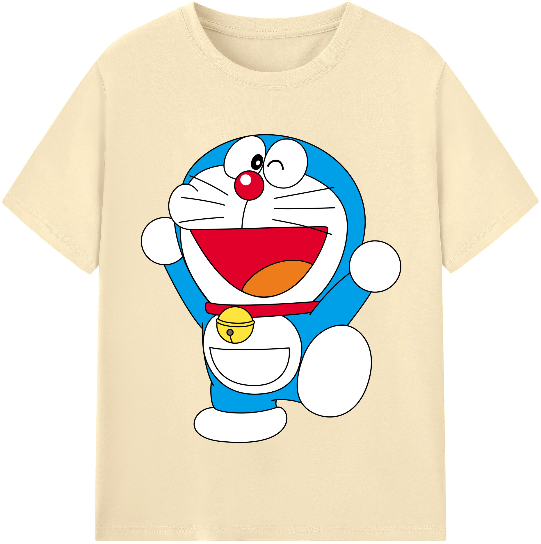 （画像用） ドラえもん Doraemon 綿100％半袖Tシャツ（フロントプリント）