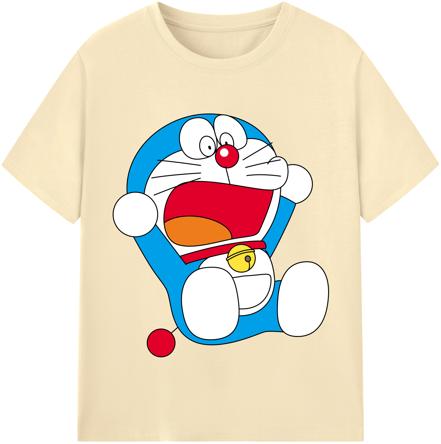 （画像用） ドラえもん Doraemon 綿100％半袖Tシャツ（フロントプリント）