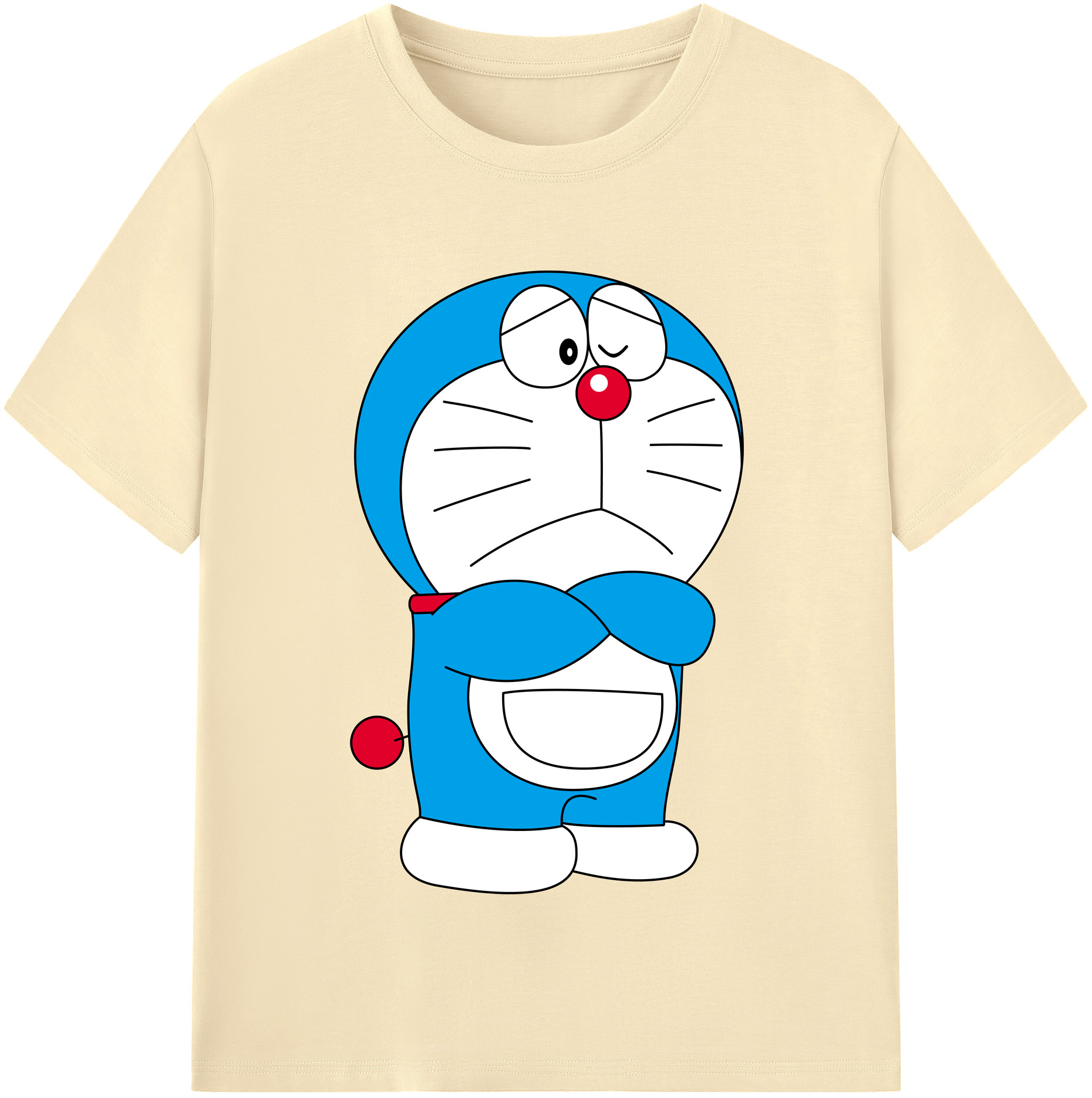 （画像用） ドラえもん Doraemon 綿100％半袖Tシャツ（フロントプリント）