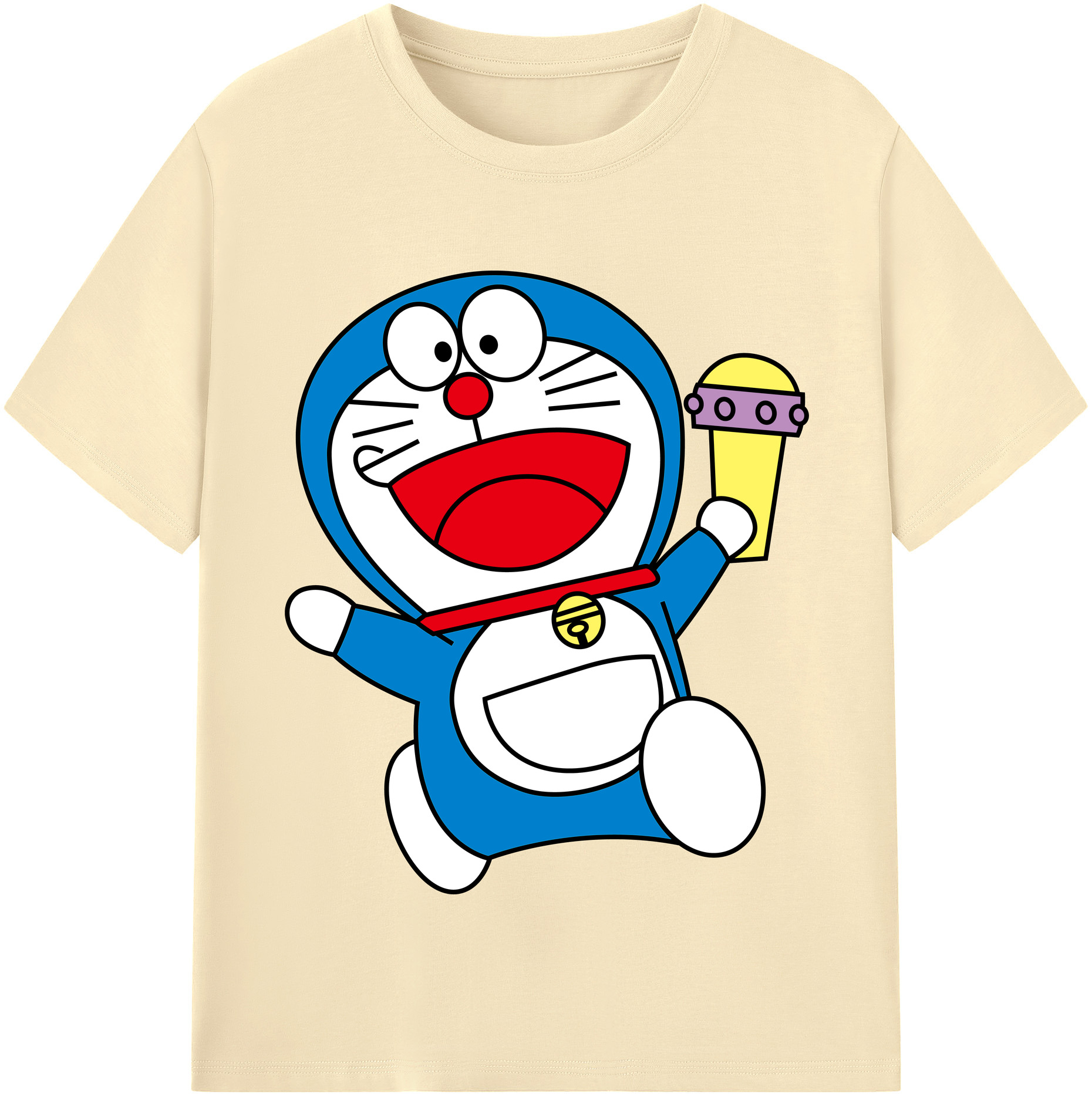 （画像用） ドラえもん Doraemon 綿100％半袖Tシャツ（フロントプリント）