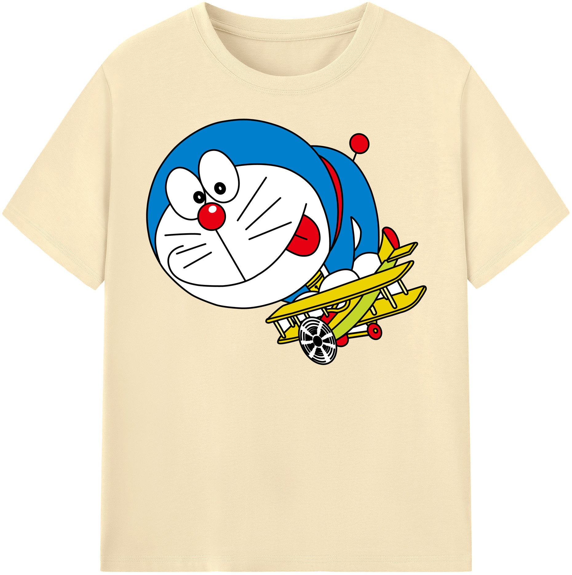 （画像用） ドラえもん Doraemon 綿100％半袖Tシャツ（フロントプリント）