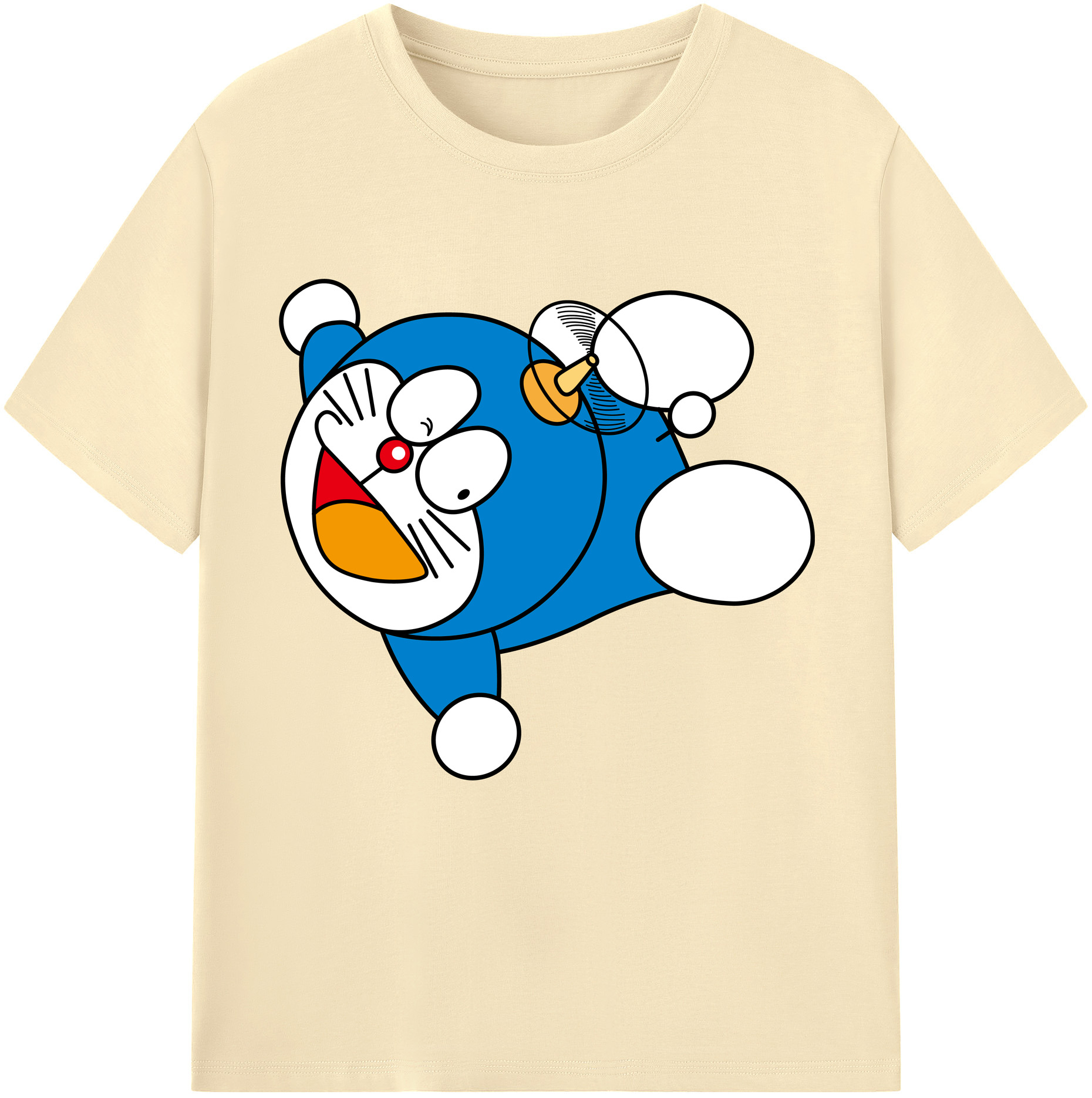（画像用） ドラえもん Doraemon 綿100％半袖Tシャツ（フロントプリント）