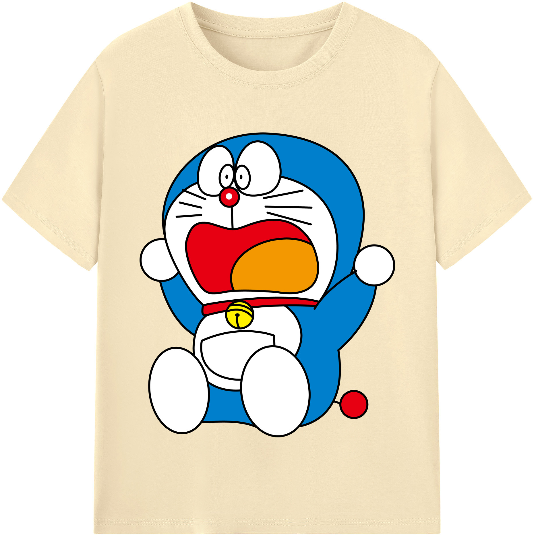 （画像用） ドラえもん Doraemon 綿100％半袖Tシャツ（フロントプリント）