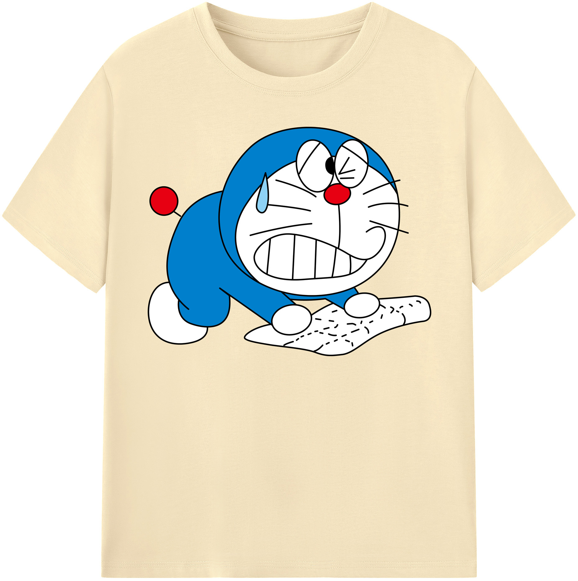 （画像用） ドラえもん Doraemon 綿100％半袖Tシャツ（フロントプリント）
