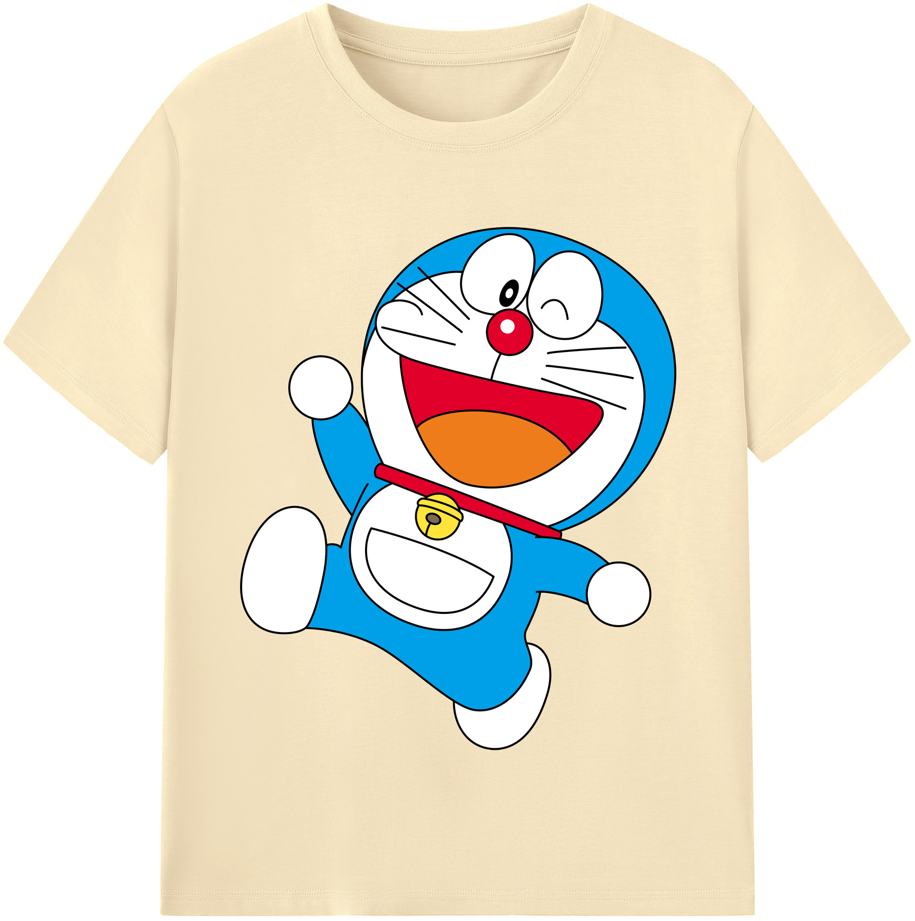 （画像用） ドラえもん Doraemon 綿100％半袖Tシャツ（フロントプリント）