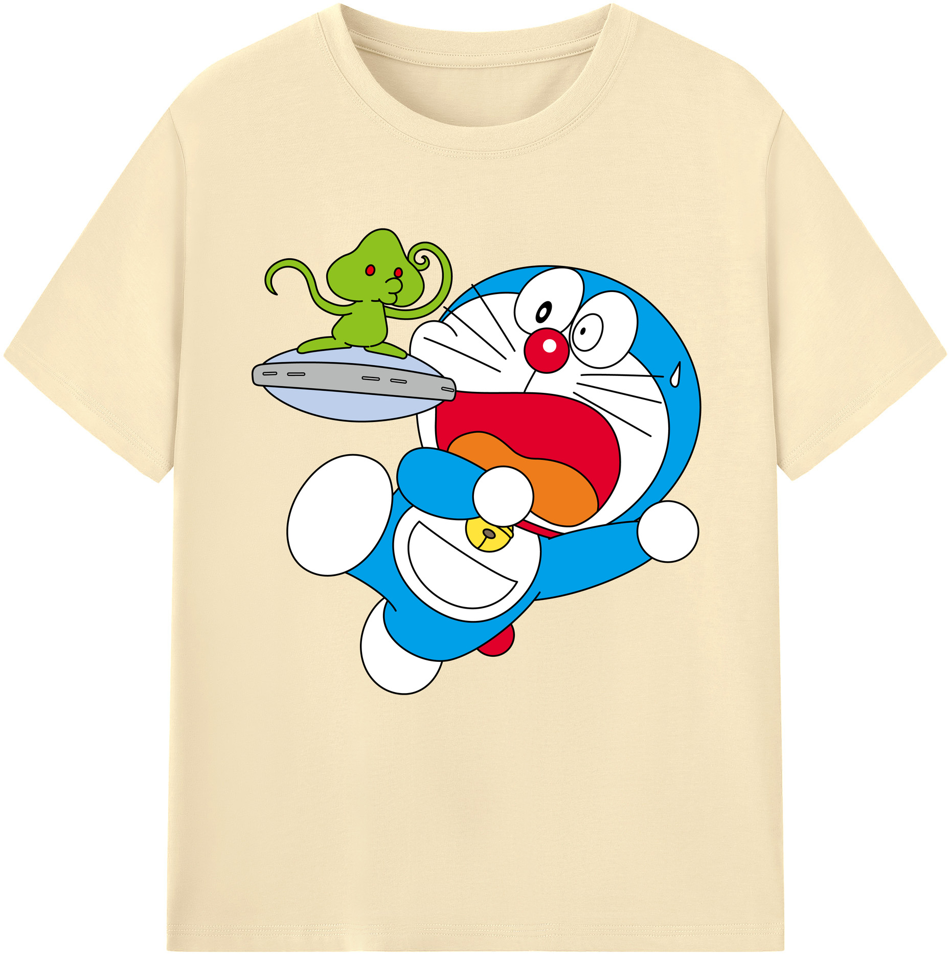 （画像用） ドラえもん Doraemon 綿100％半袖Tシャツ（フロントプリント）