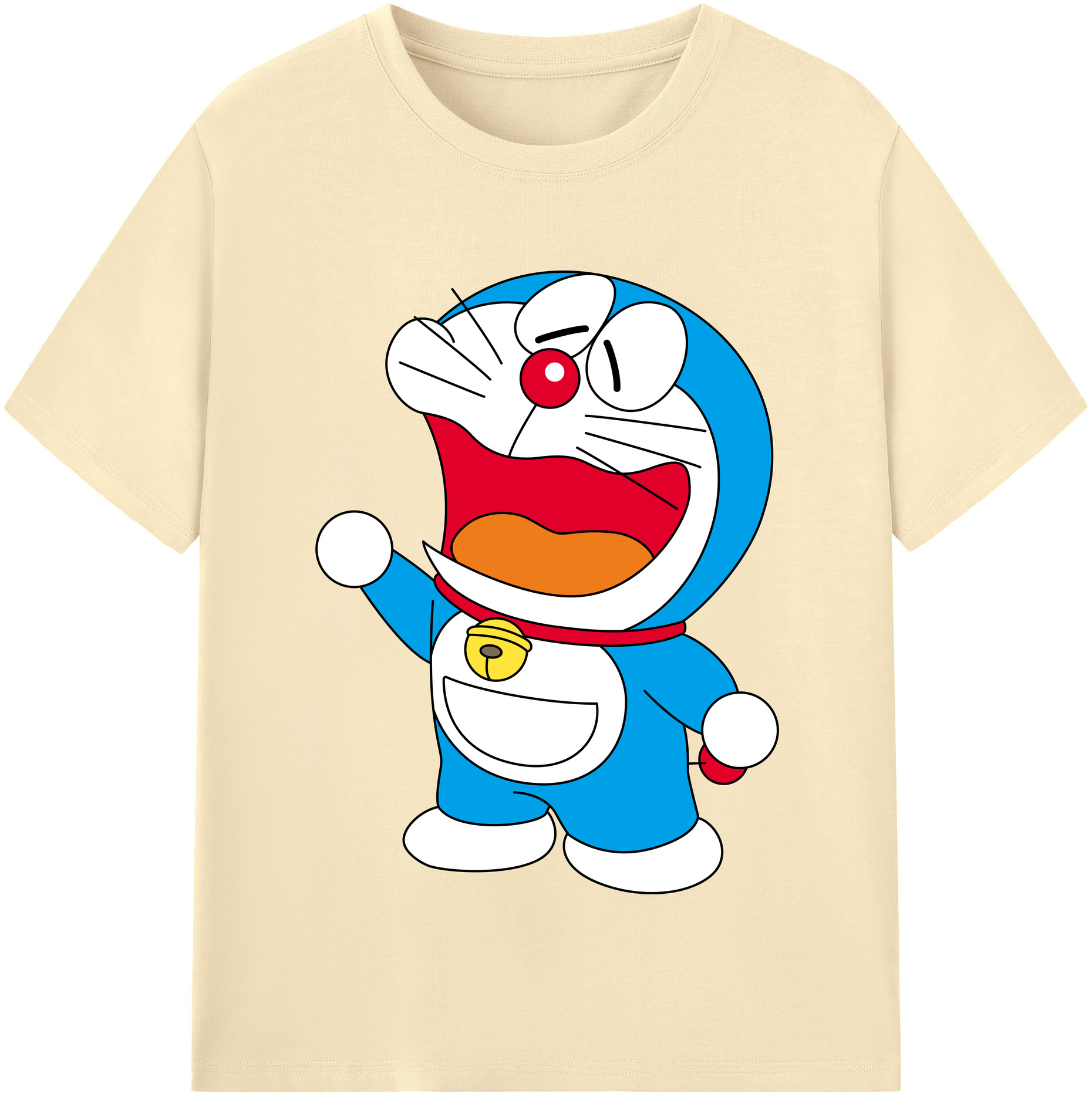 （画像用） ドラえもん Doraemon 綿100％半袖Tシャツ（フロントプリント）