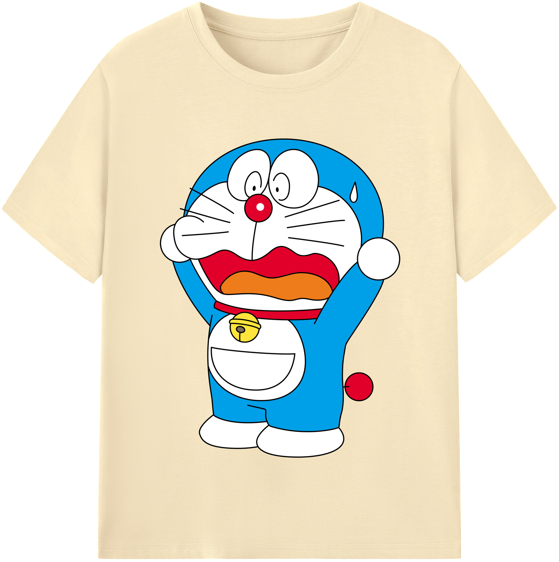 （画像用） ドラえもん Doraemon 綿100％半袖Tシャツ（フロントプリント）