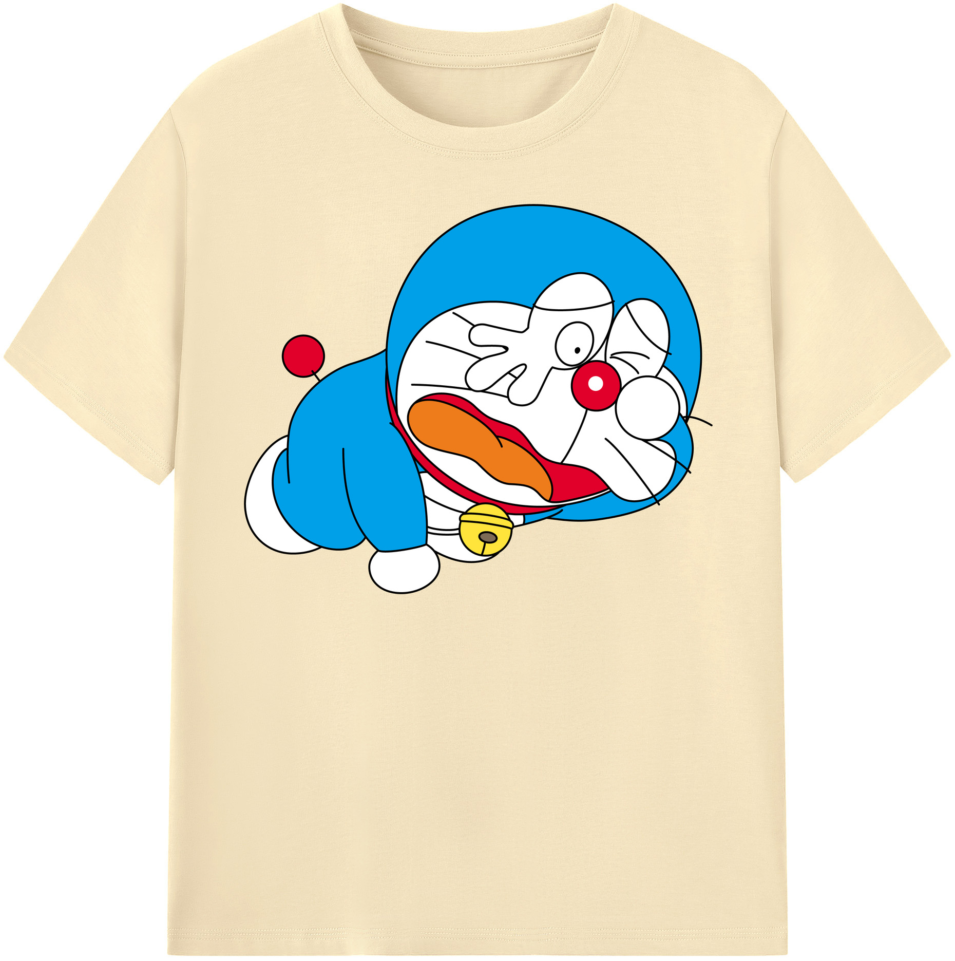 （画像用） ドラえもん Doraemon 綿100％半袖Tシャツ（フロントプリント）