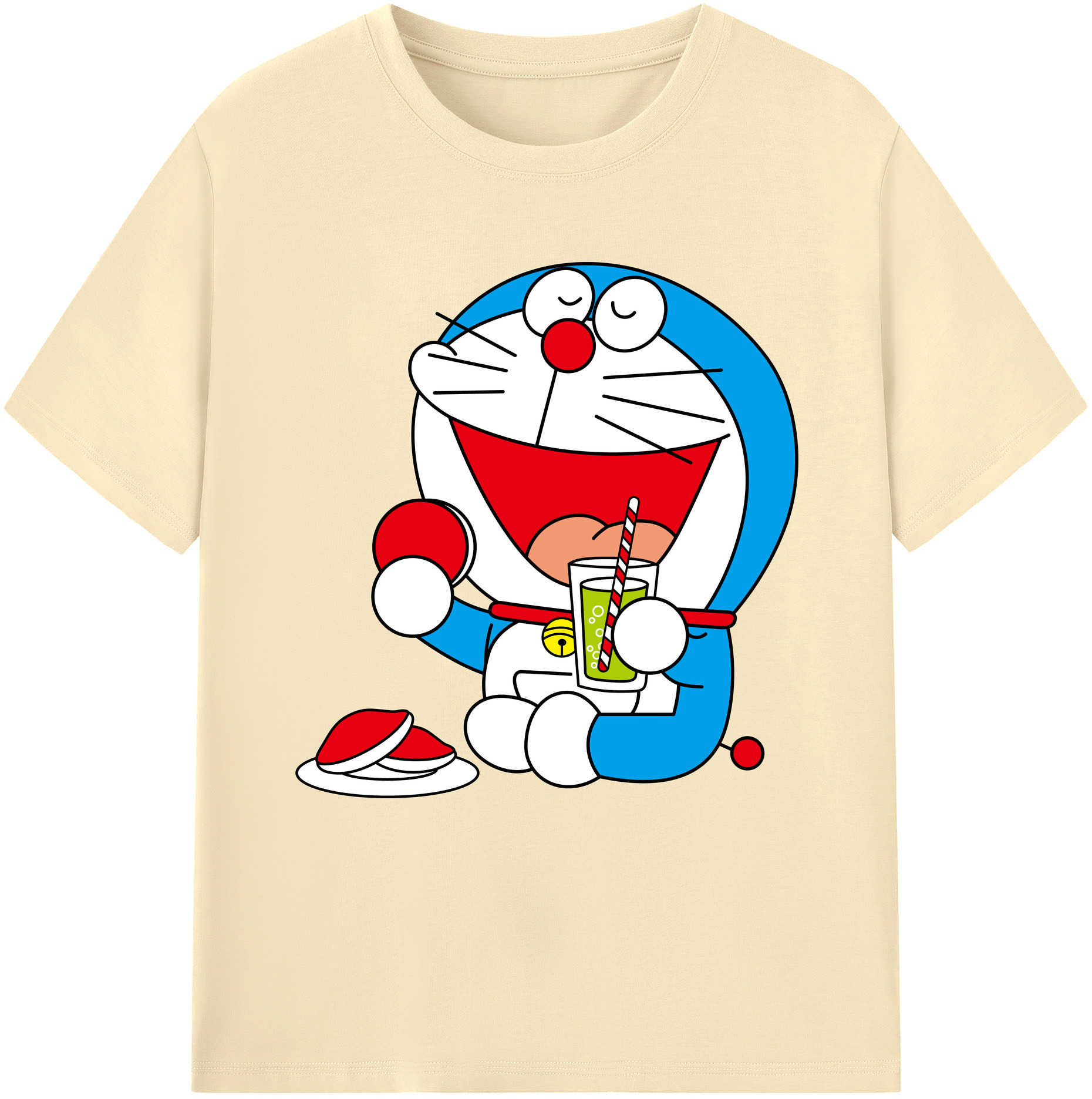 （画像用） ドラえもん Doraemon 綿100％半袖Tシャツ（フロントプリント）