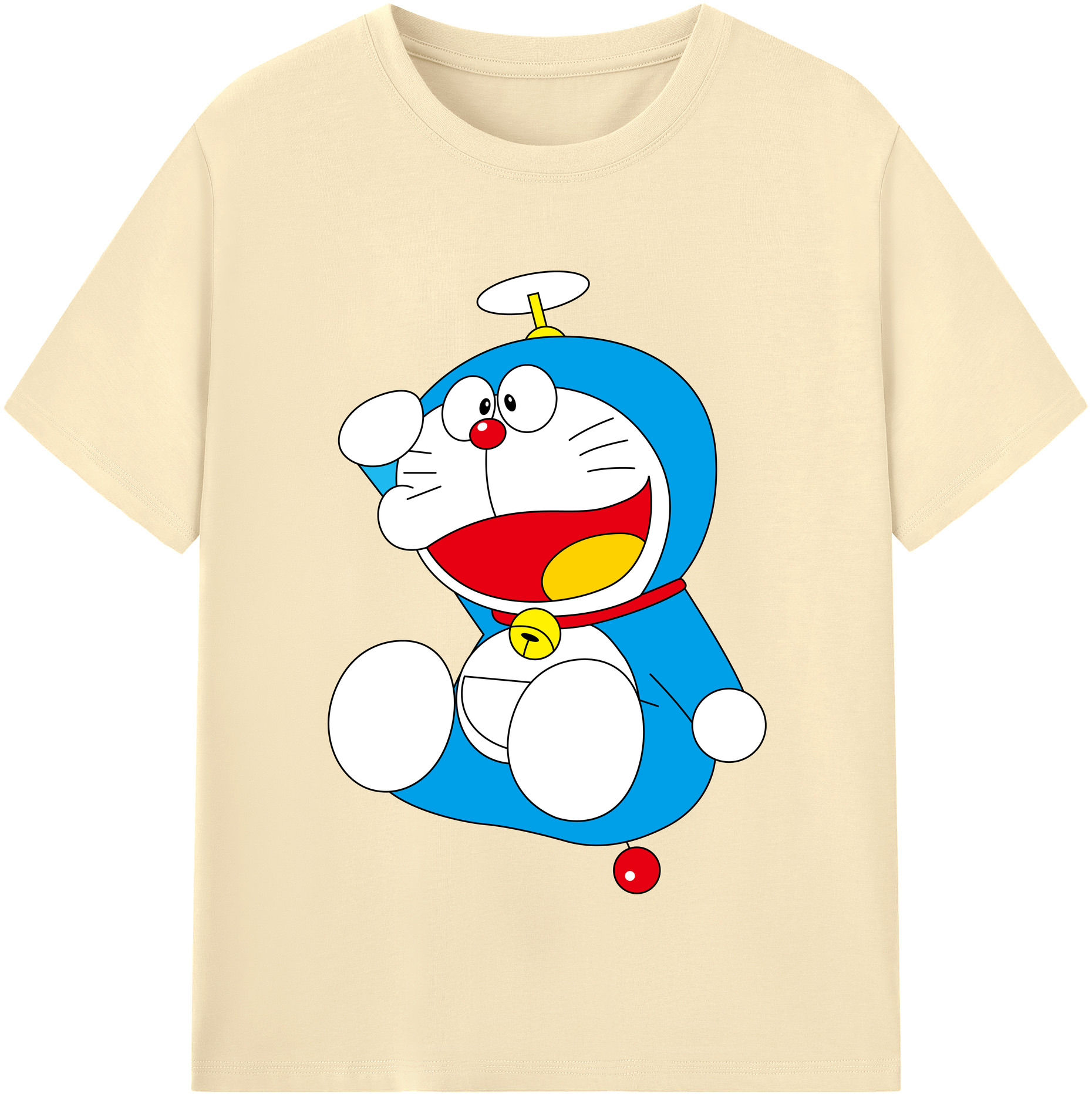 （画像用） ドラえもん Doraemon 綿100％半袖Tシャツ（フロントプリント）