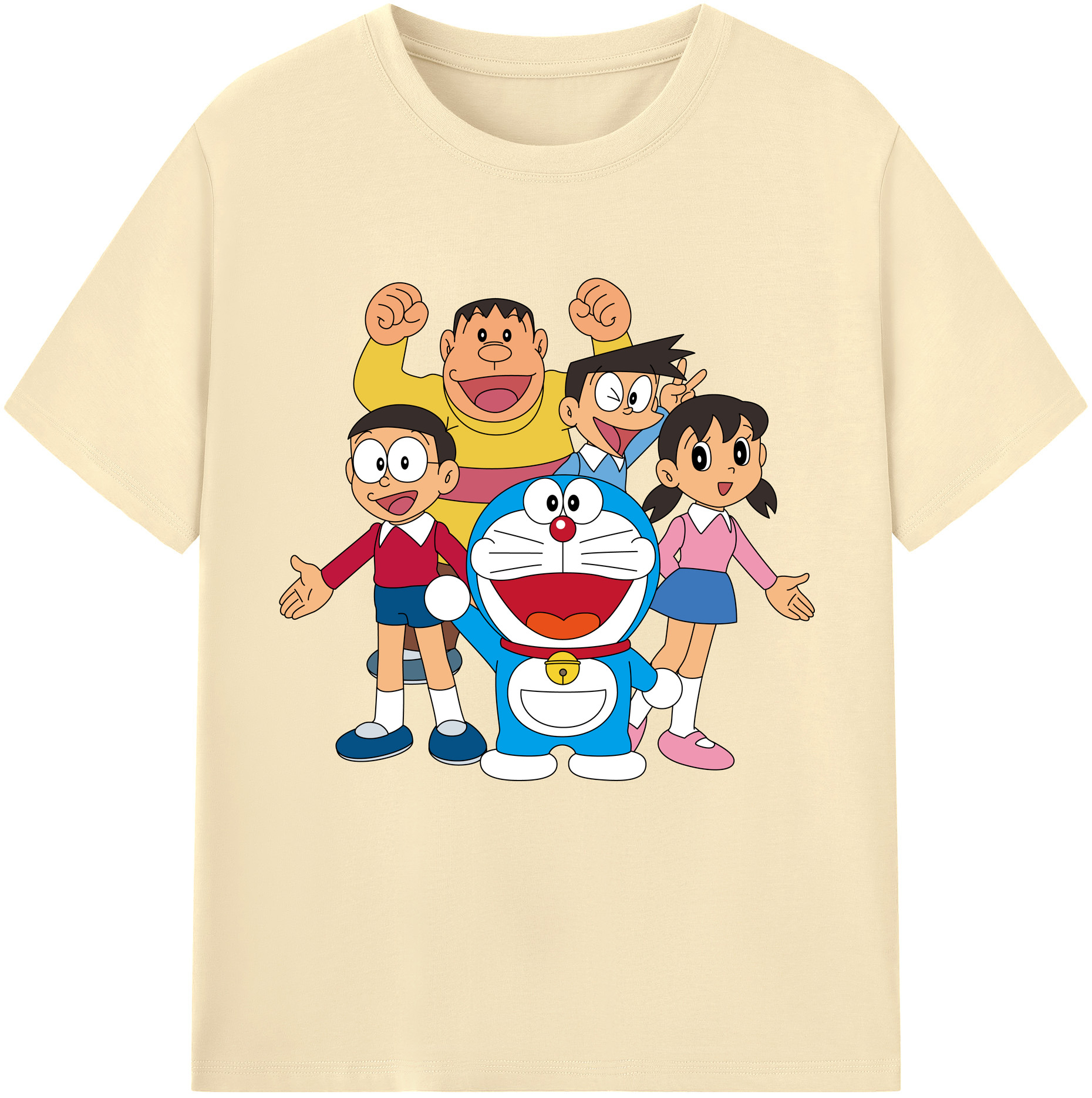 （画像用） ドラえもん 骨川 スネ夫 Doraemon Honekawa Suneo 綿100％半袖Tシャツ（フロントプリント）