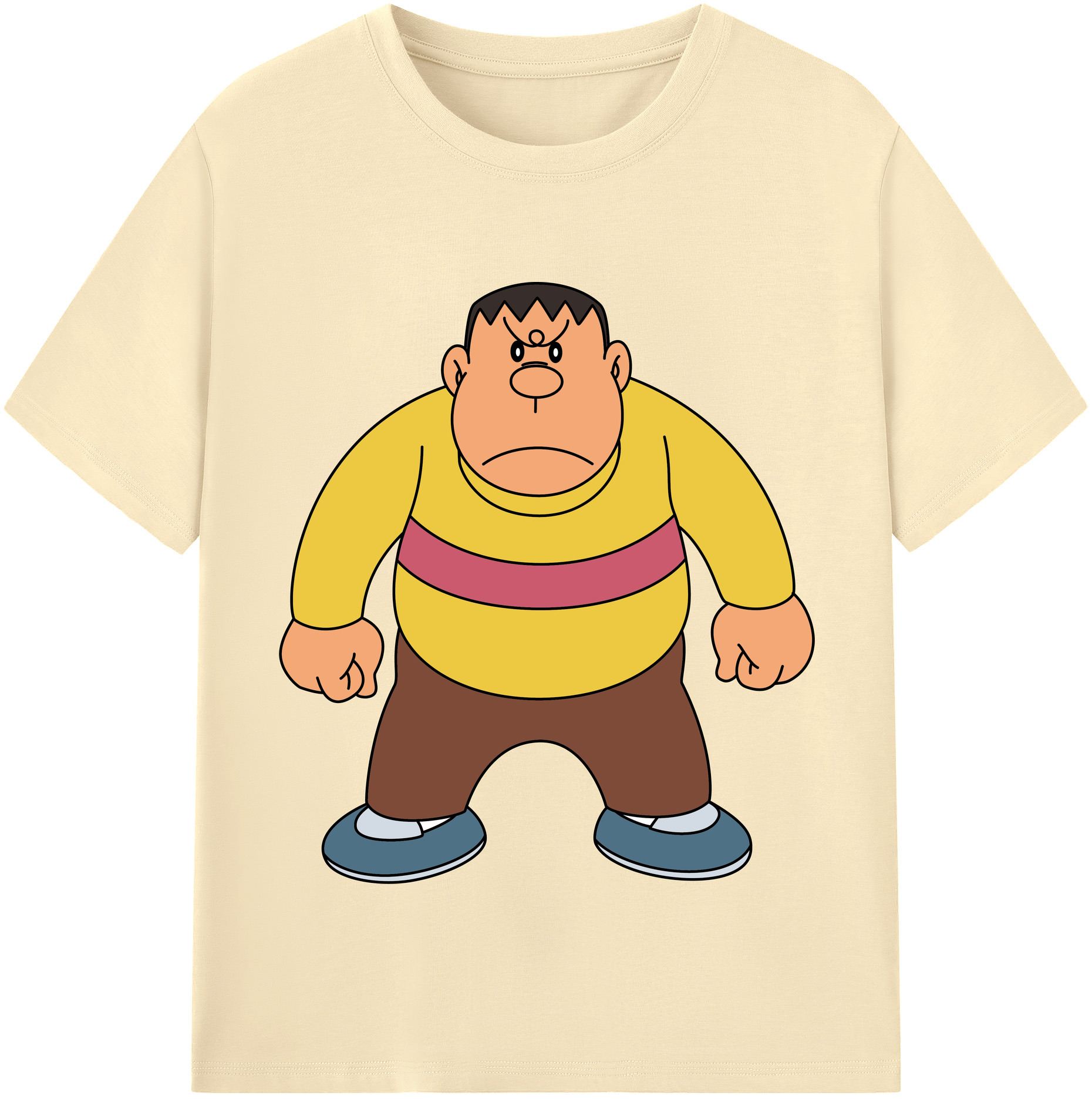 （画像用） ドラえもん 剛田武 Doraemon Gouta Takeshi 綿100％半袖Tシャツ（フロントプリント）