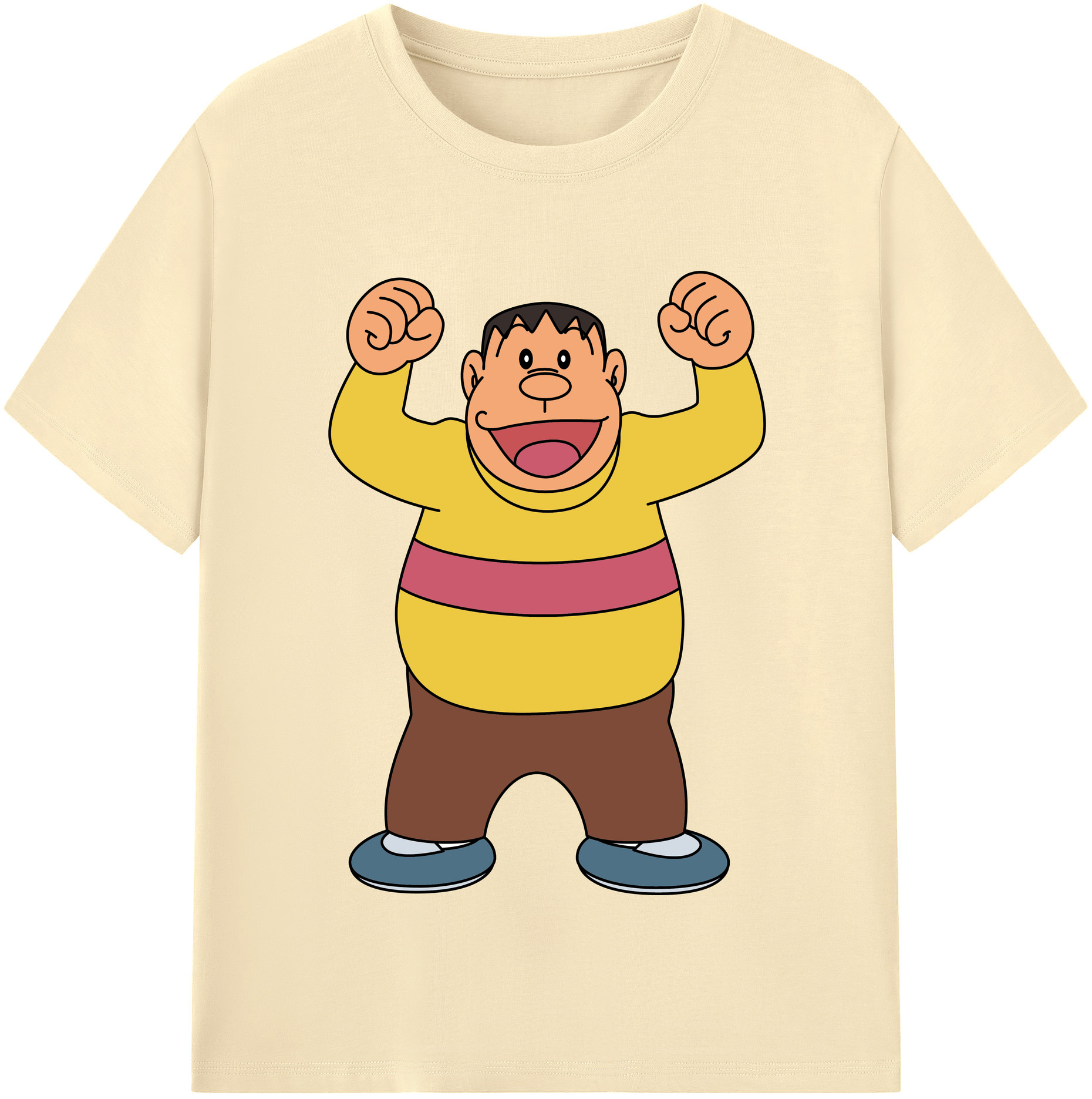 （画像用） ドラえもん 剛田武 Doraemon Gouta Takeshi 綿100％半袖Tシャツ（フロントプリント）