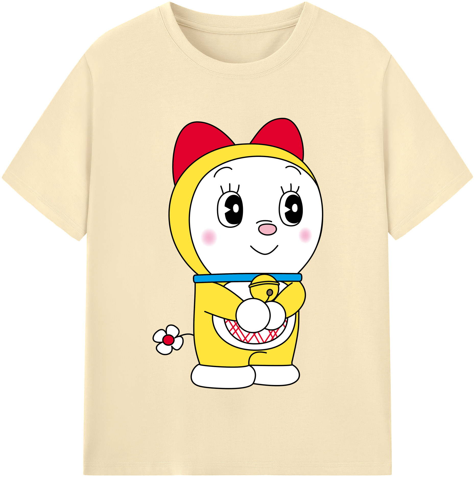 （画像用） ドラえもん ドラミ Doraemon Dorami 綿100％半袖Tシャツ（フロントプリント）