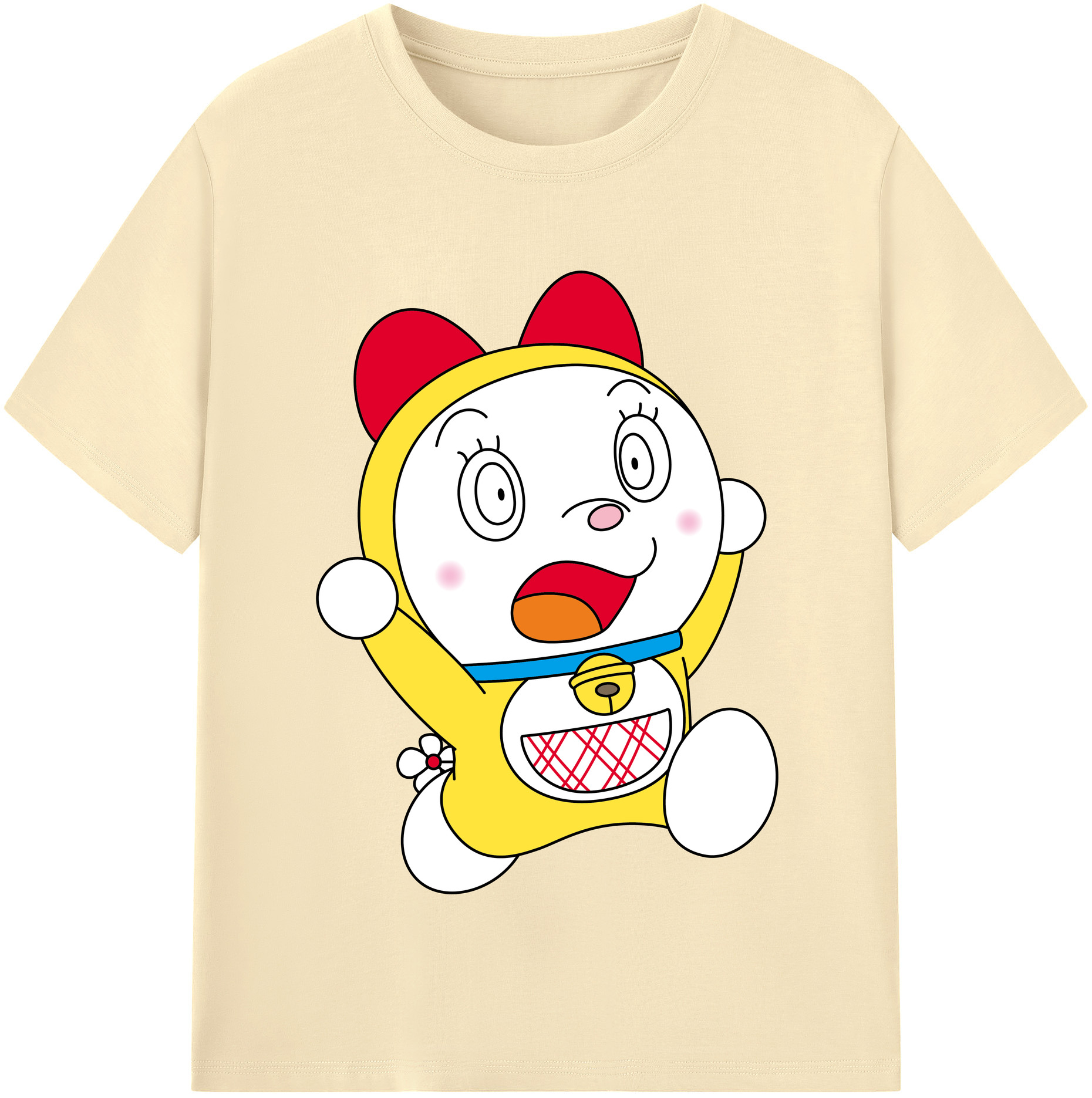 （画像用） ドラえもん ドラミ Doraemon Dorami 綿100％半袖Tシャツ（フロントプリント）