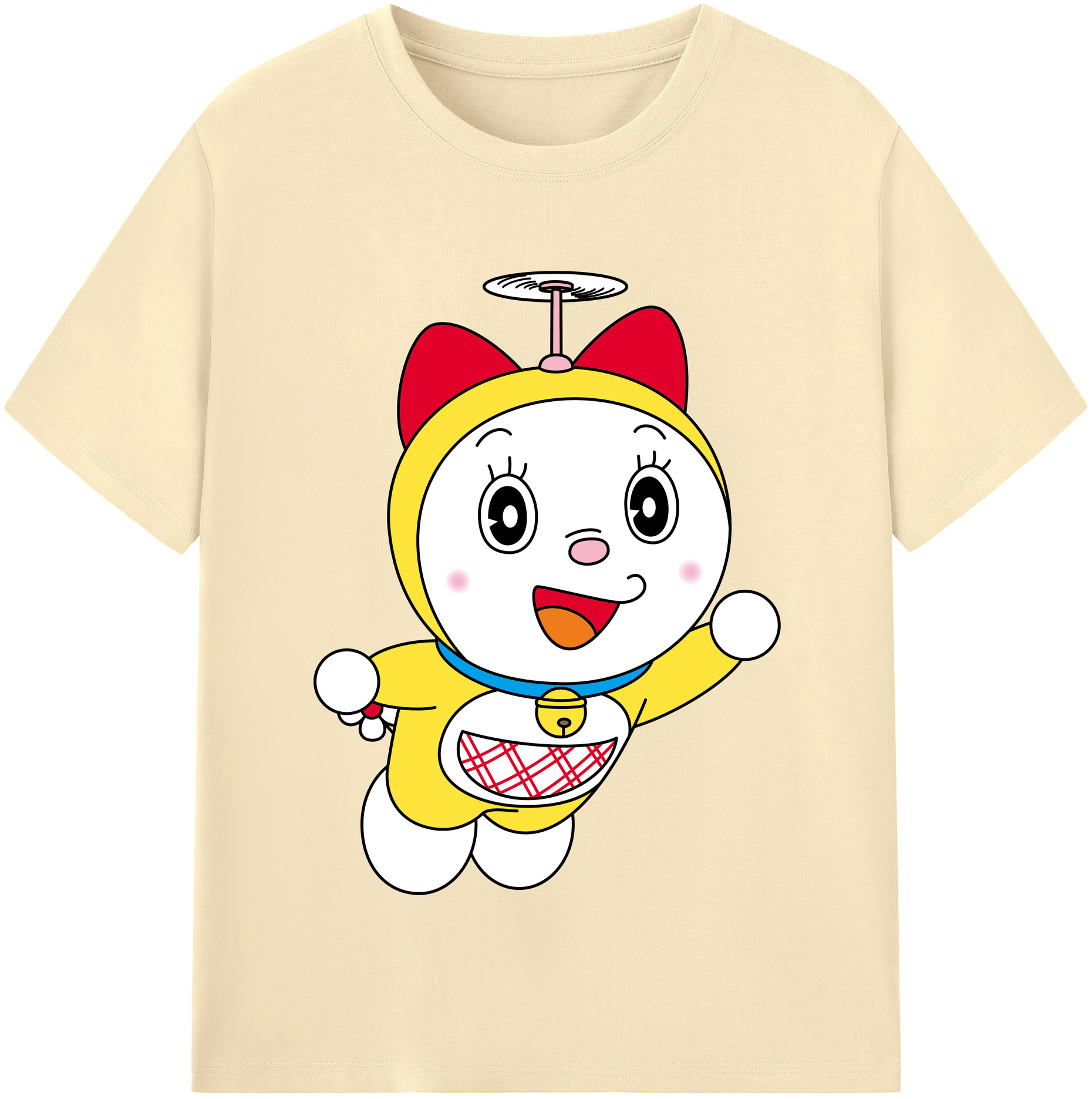 （画像用） ドラえもん ドラミ Doraemon Dorami 綿100％半袖Tシャツ（フロントプリント）