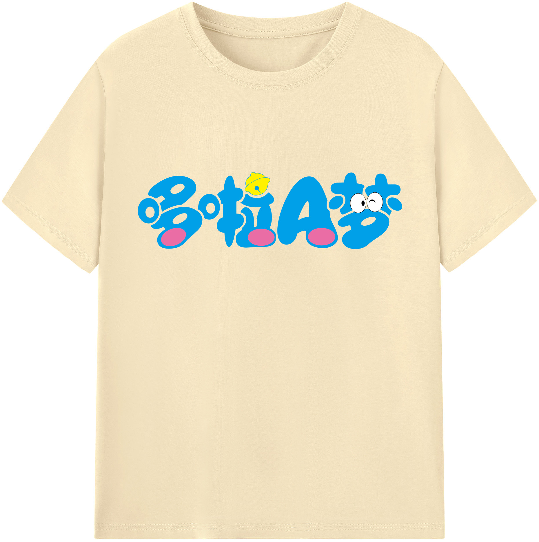 （画像用） ドラえもん Doraemon 綿100％半袖Tシャツ（フロントプリント）