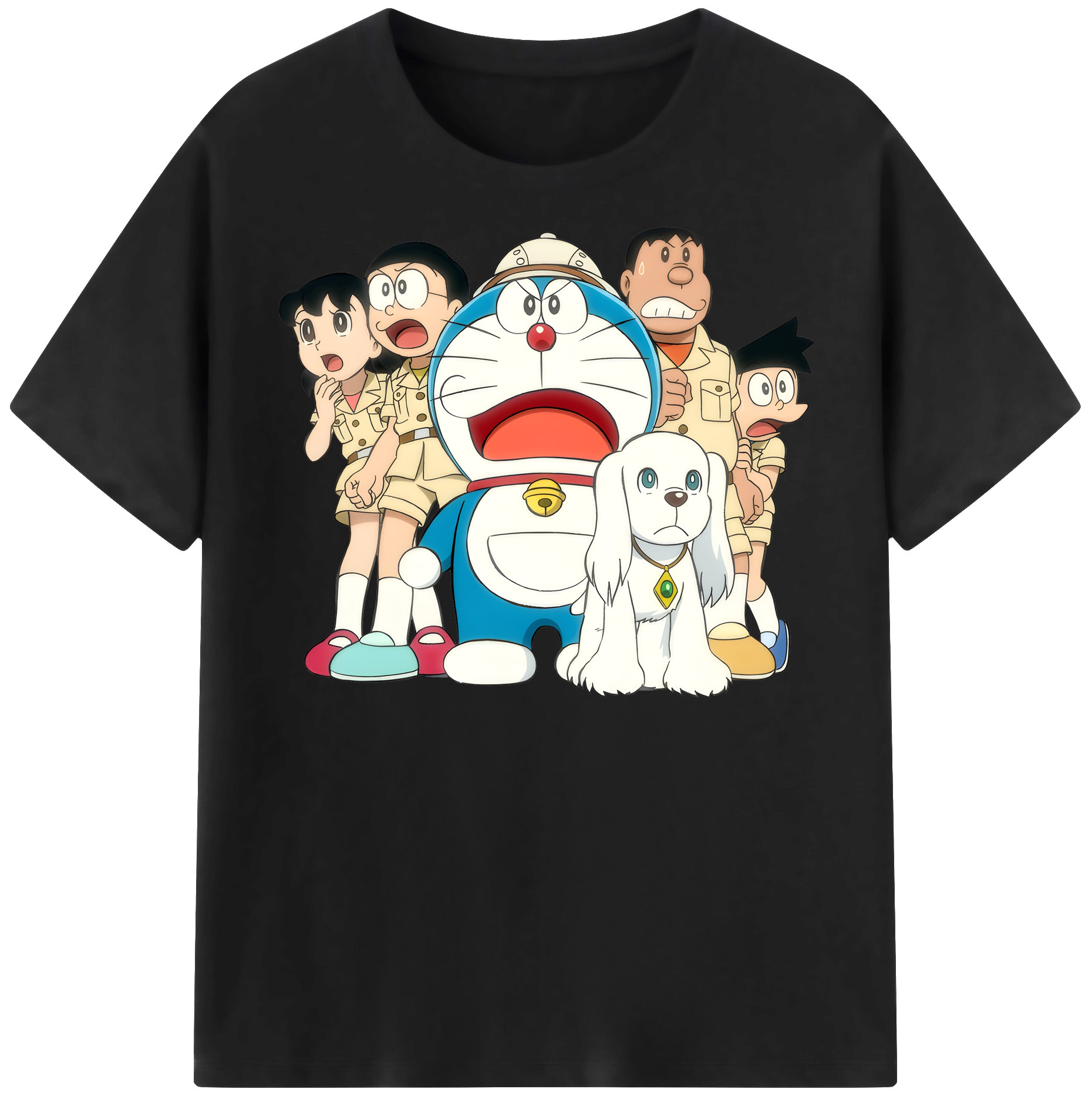 （画像用） ドラえもん Doraemon 綿100％半袖Tシャツ（フロントプリント）