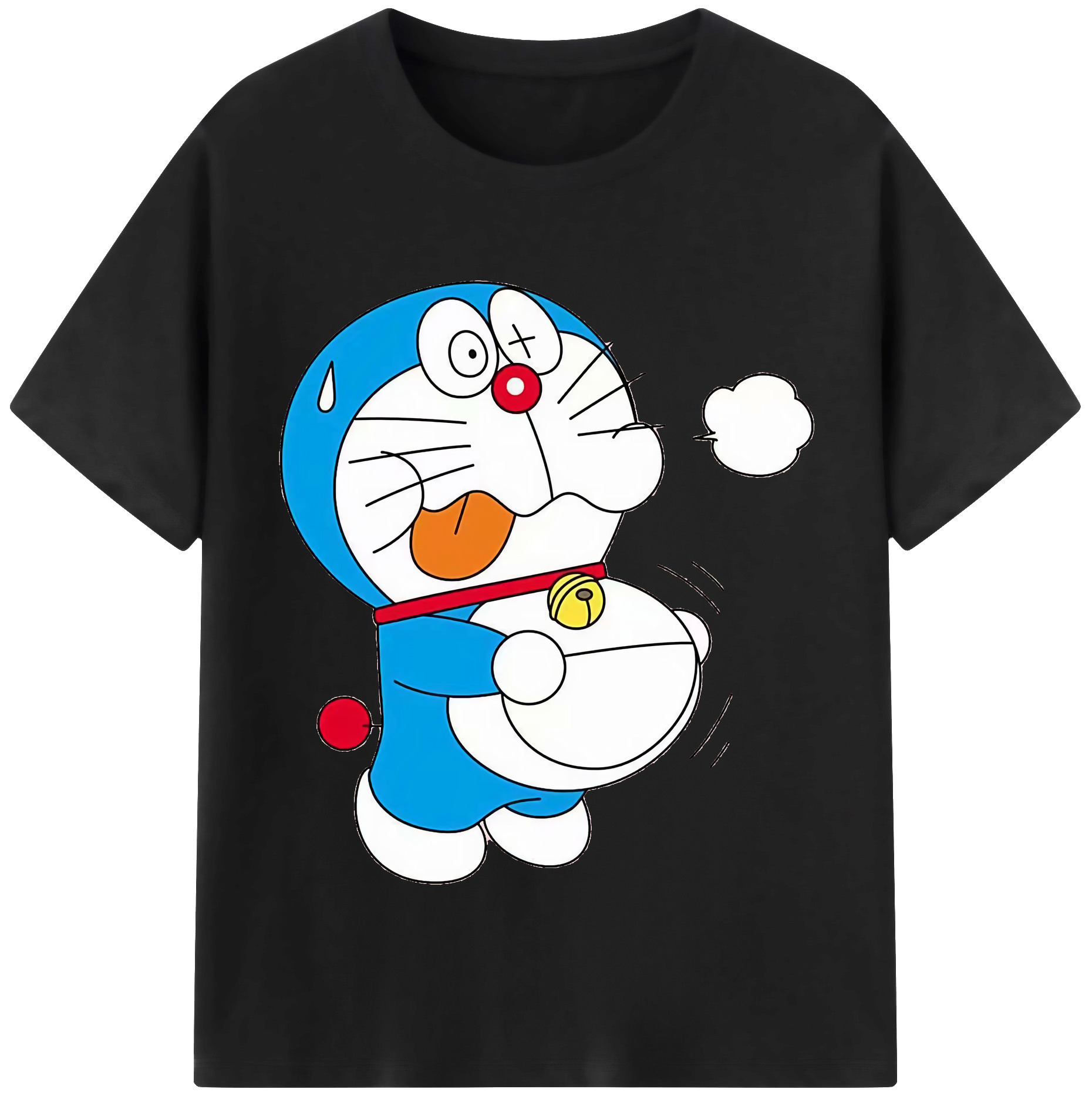 （画像用） ドラえもん Doraemon 綿100％半袖Tシャツ（フロントプリント）